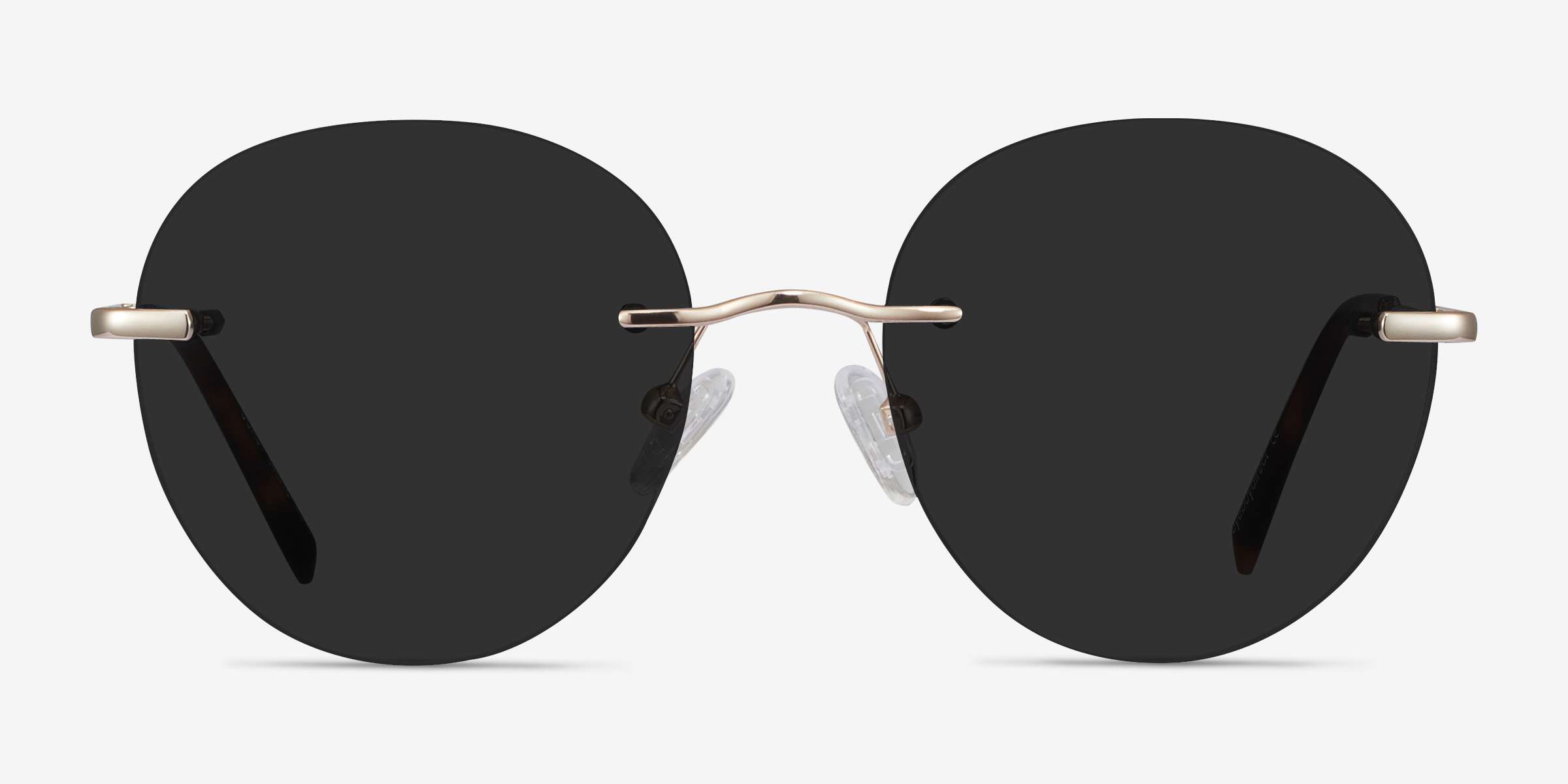 Coast Doré MétalSoleil de Lunette de vue d'EyeBuyDirect, Vue de Face