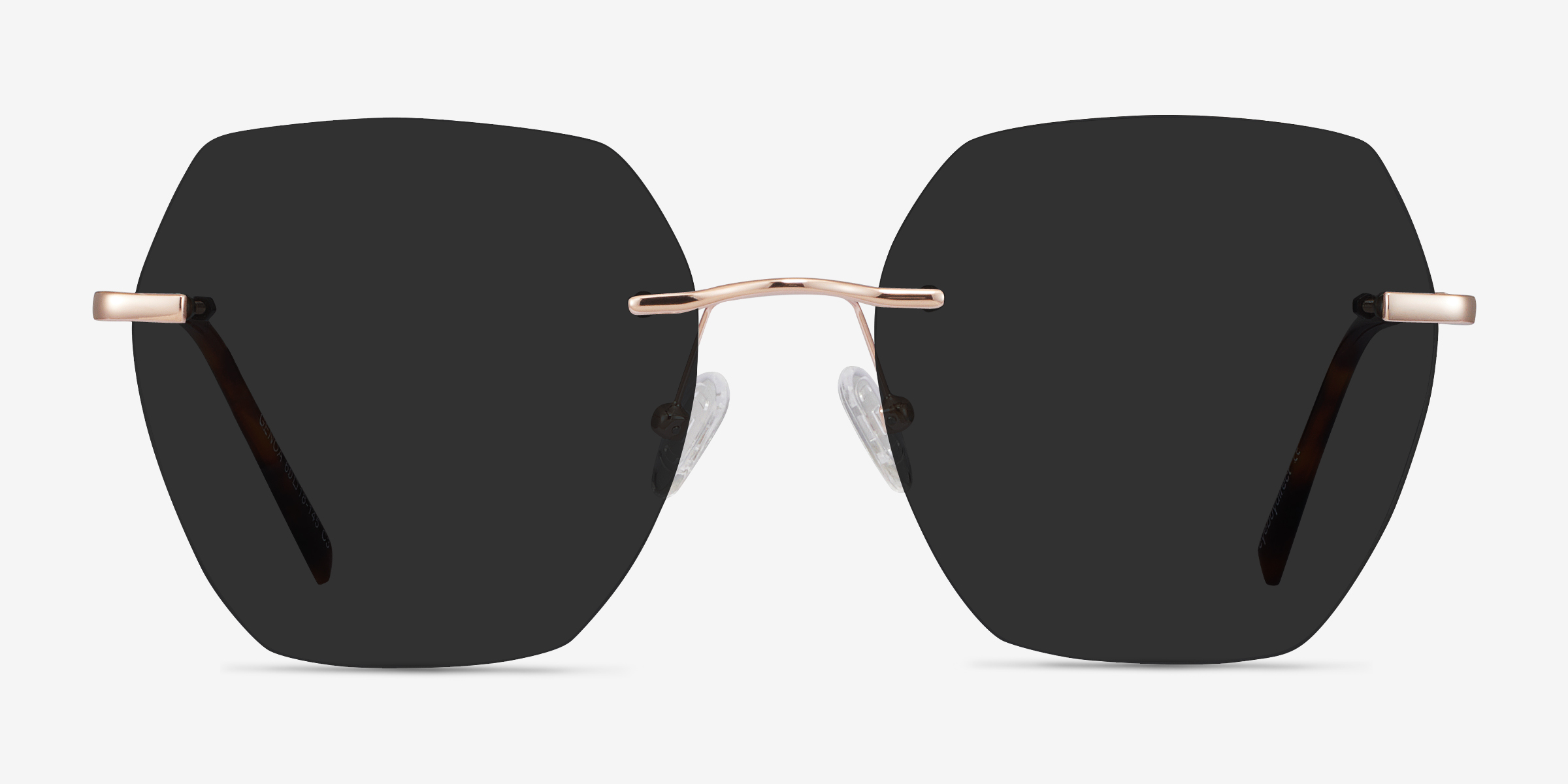 Genoa Or rose MétalSoleil de Lunette de vue d'EyeBuyDirect, Vue de Face