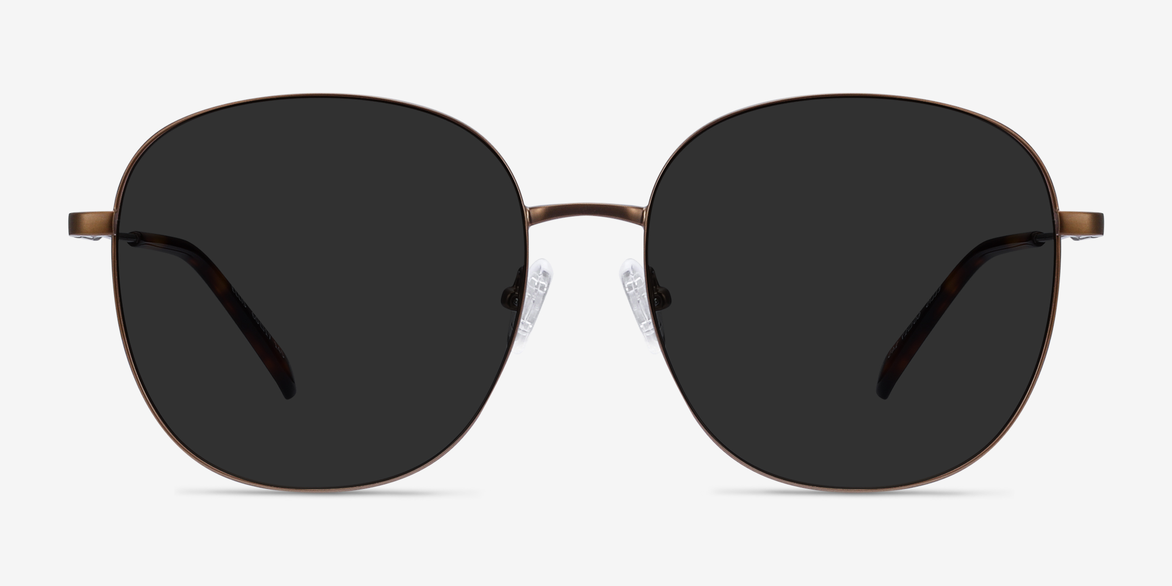 Ellis Bronze MétalSoleil de Lunette de vue d'EyeBuyDirect, Vue de Face