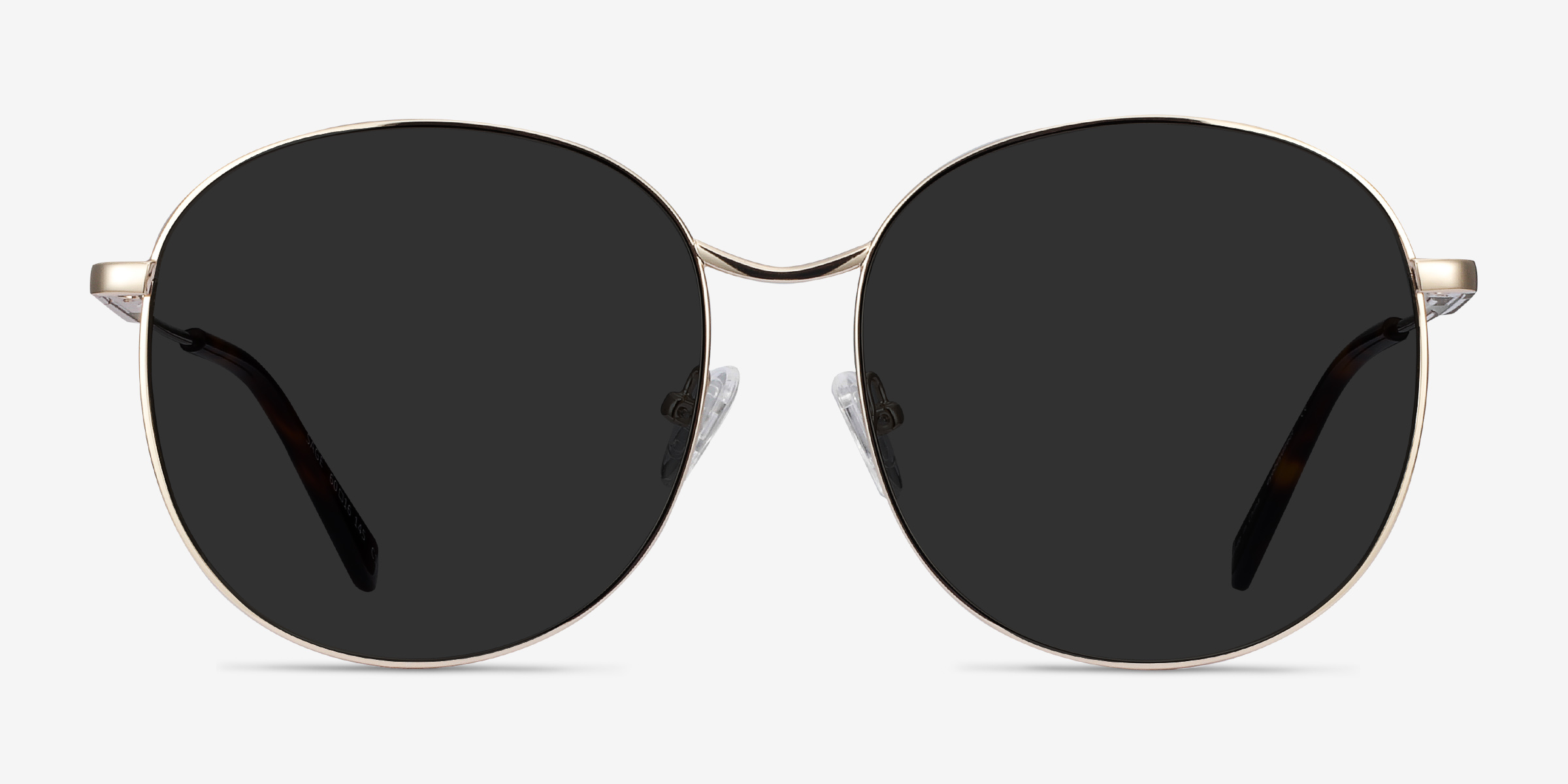 Sage Doré MétalSoleil de Lunette de vue d'EyeBuyDirect, Vue de Face