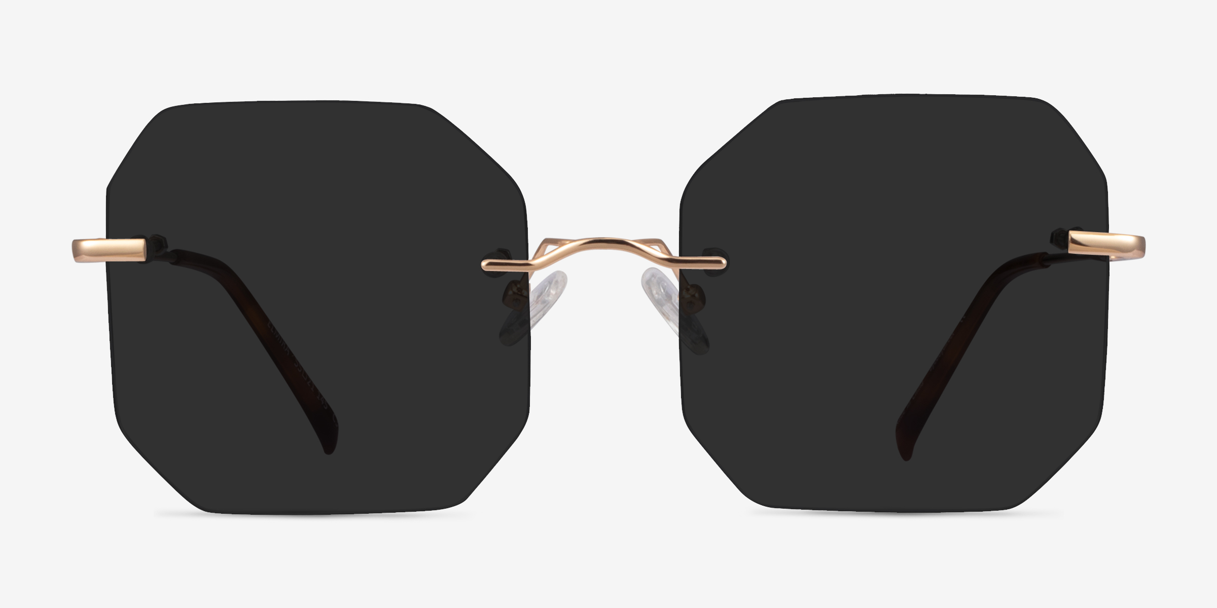 Elmira Doré MétalSoleil de Lunette de vue d'EyeBuyDirect, Vue de Face