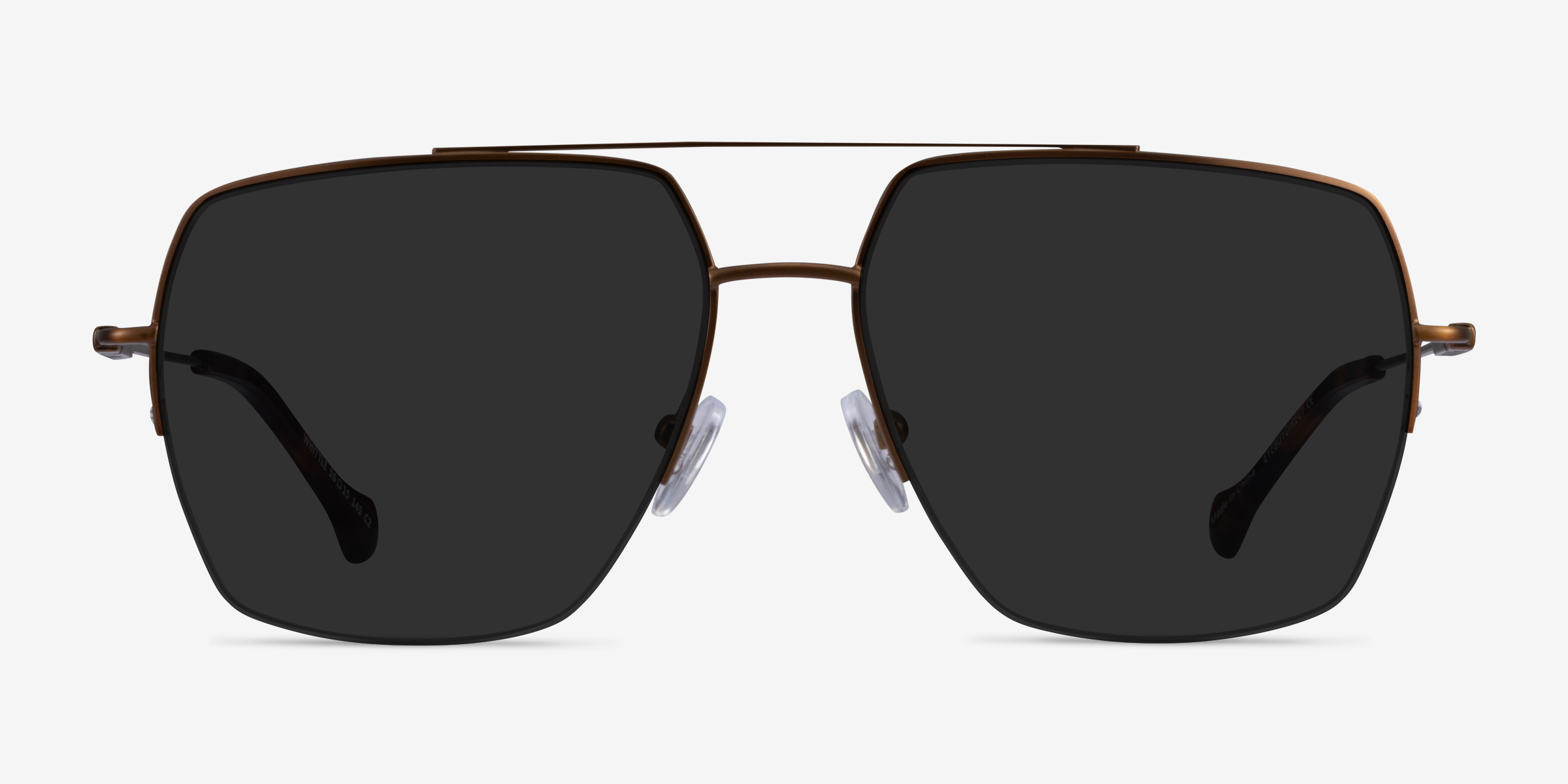 Whittle Bronze MétalSoleil de Lunette de vue d'EyeBuyDirect, Vue de Face