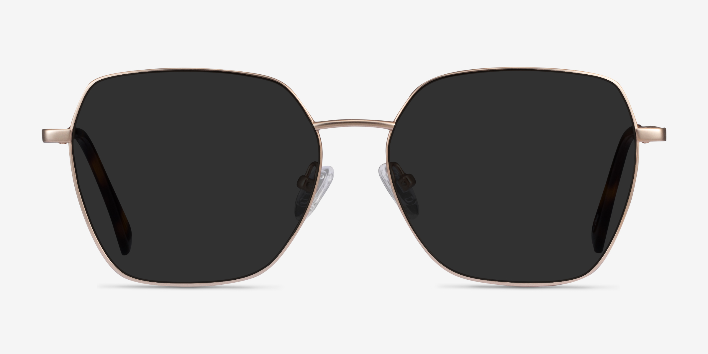 Ginza Doré MétalSoleil de Lunette de vue d'EyeBuyDirect, Vue de Face