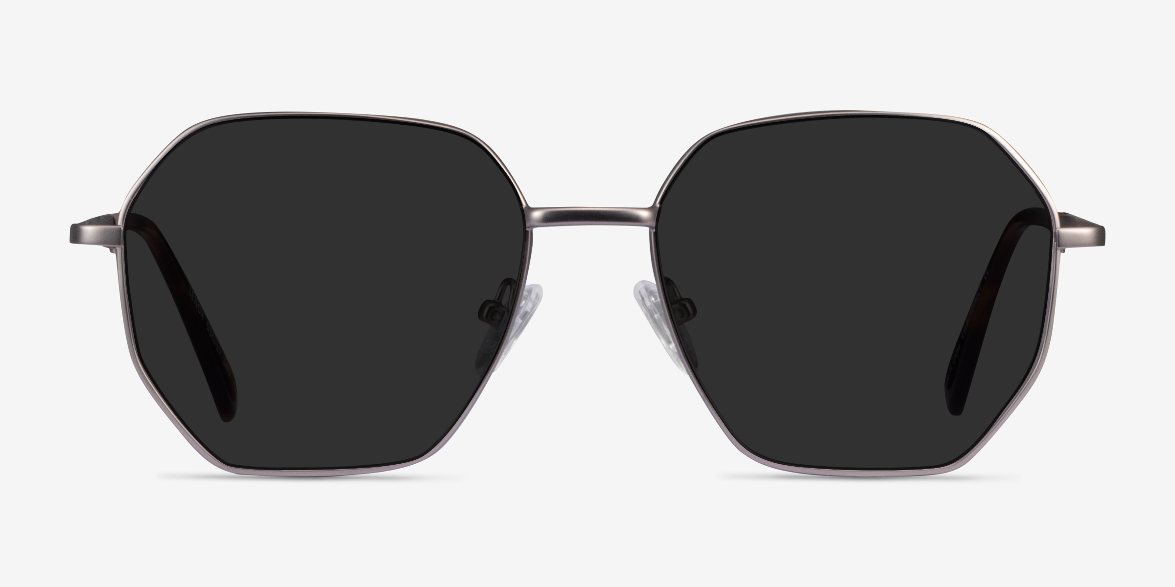 Lenox Gunmetal MétalSoleil de Lunette de vue d'EyeBuyDirect, Vue de Face