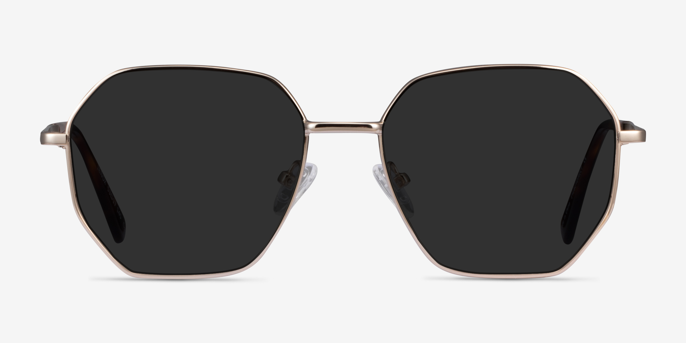 Lenox Doré MétalSoleil de Lunette de vue d'EyeBuyDirect, Vue de Face