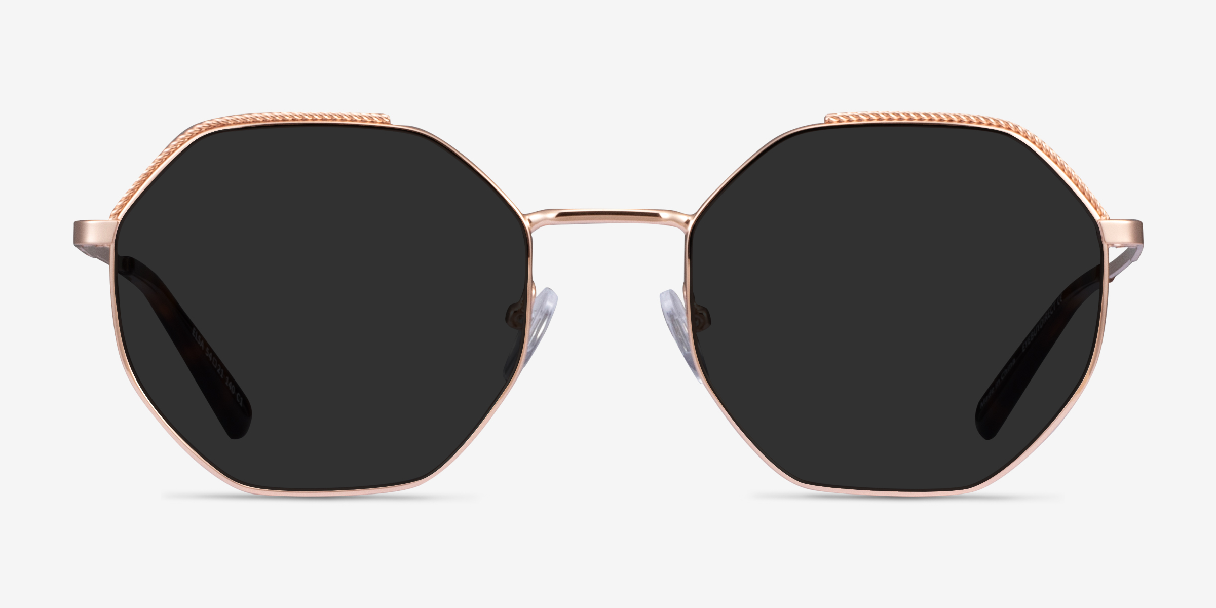 Elsa Or rose MétalSoleil de Lunette de vue d'EyeBuyDirect, Vue de Face