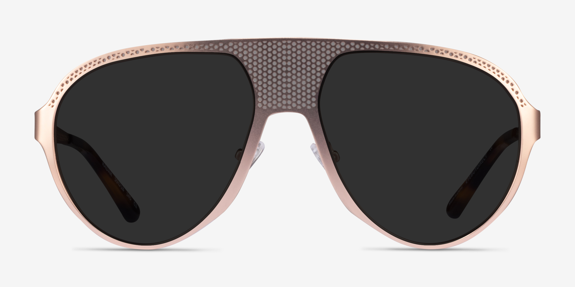 Radar Or rose MétalSoleil de Lunette de vue d'EyeBuyDirect, Vue de Face