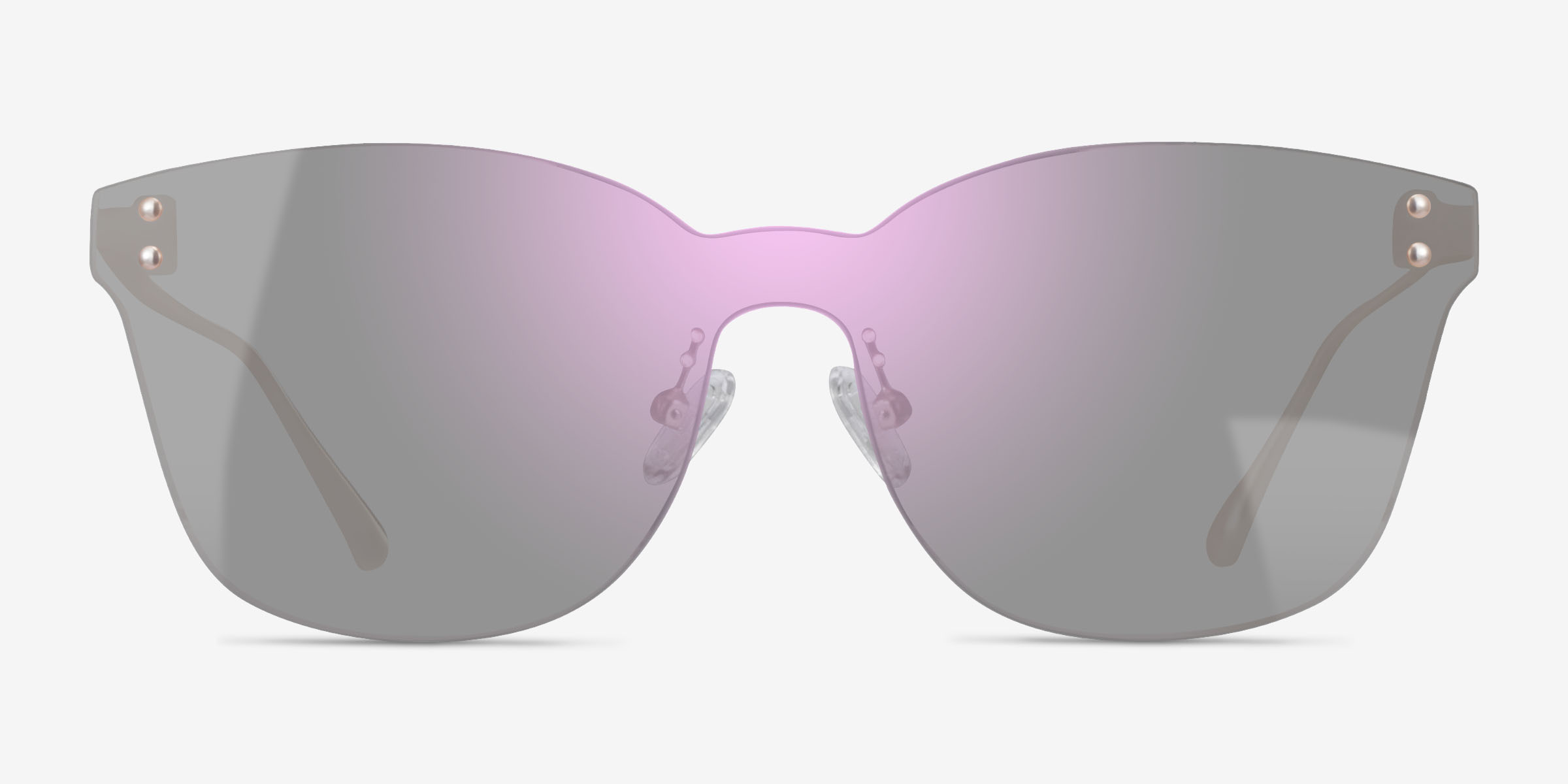 Refract Matte Gold MétalSoleil de Lunette de vue d'EyeBuyDirect, Vue de Face