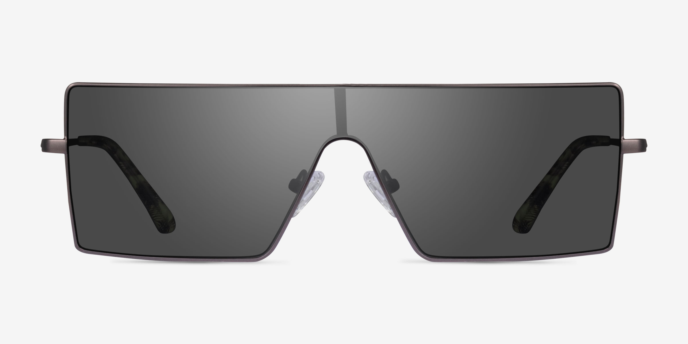 Byte Matte Gunmetal MétalSoleil de Lunette de vue d'EyeBuyDirect, Vue de Face