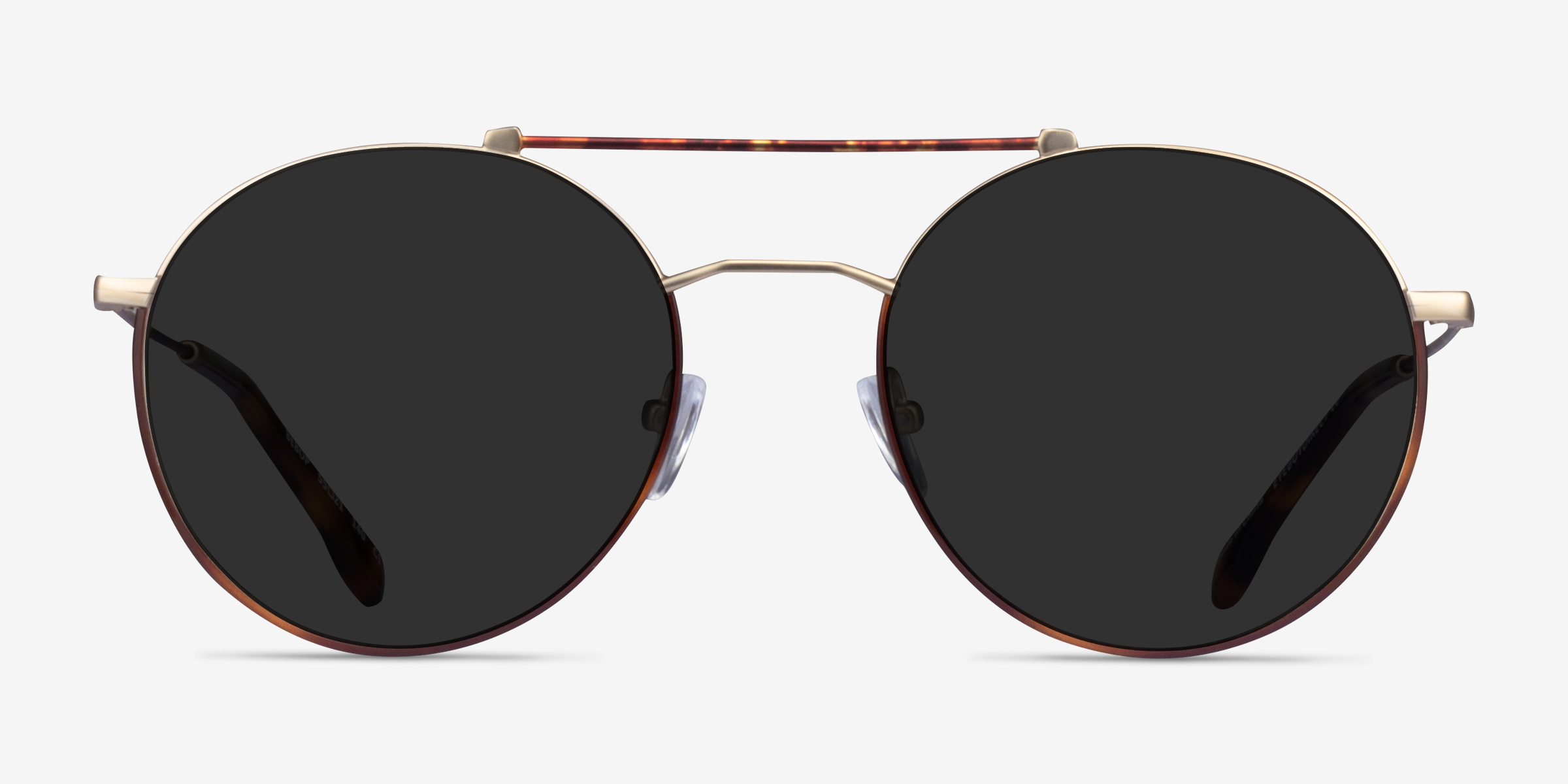 Bebop Doré MétalSoleil de Lunette de vue d'EyeBuyDirect, Vue de Face