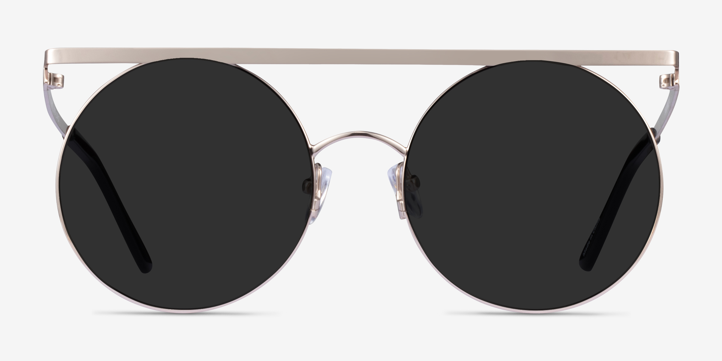 Lineal Argenté MétalSoleil de Lunette de vue d'EyeBuyDirect, Vue de Face