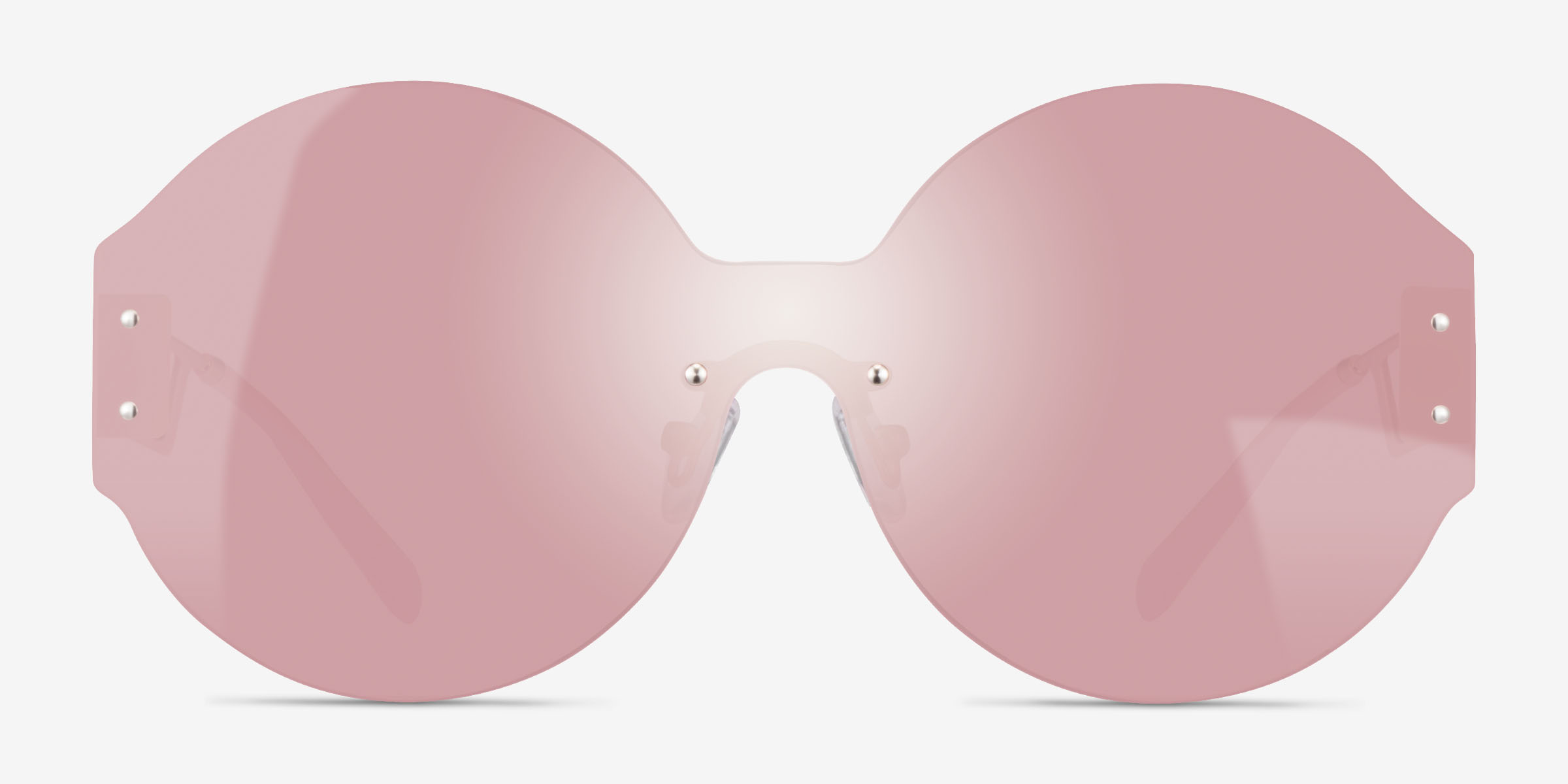 Bios Matte Rose Gold MétalSoleil de Lunette de vue d'EyeBuyDirect, Vue de Face