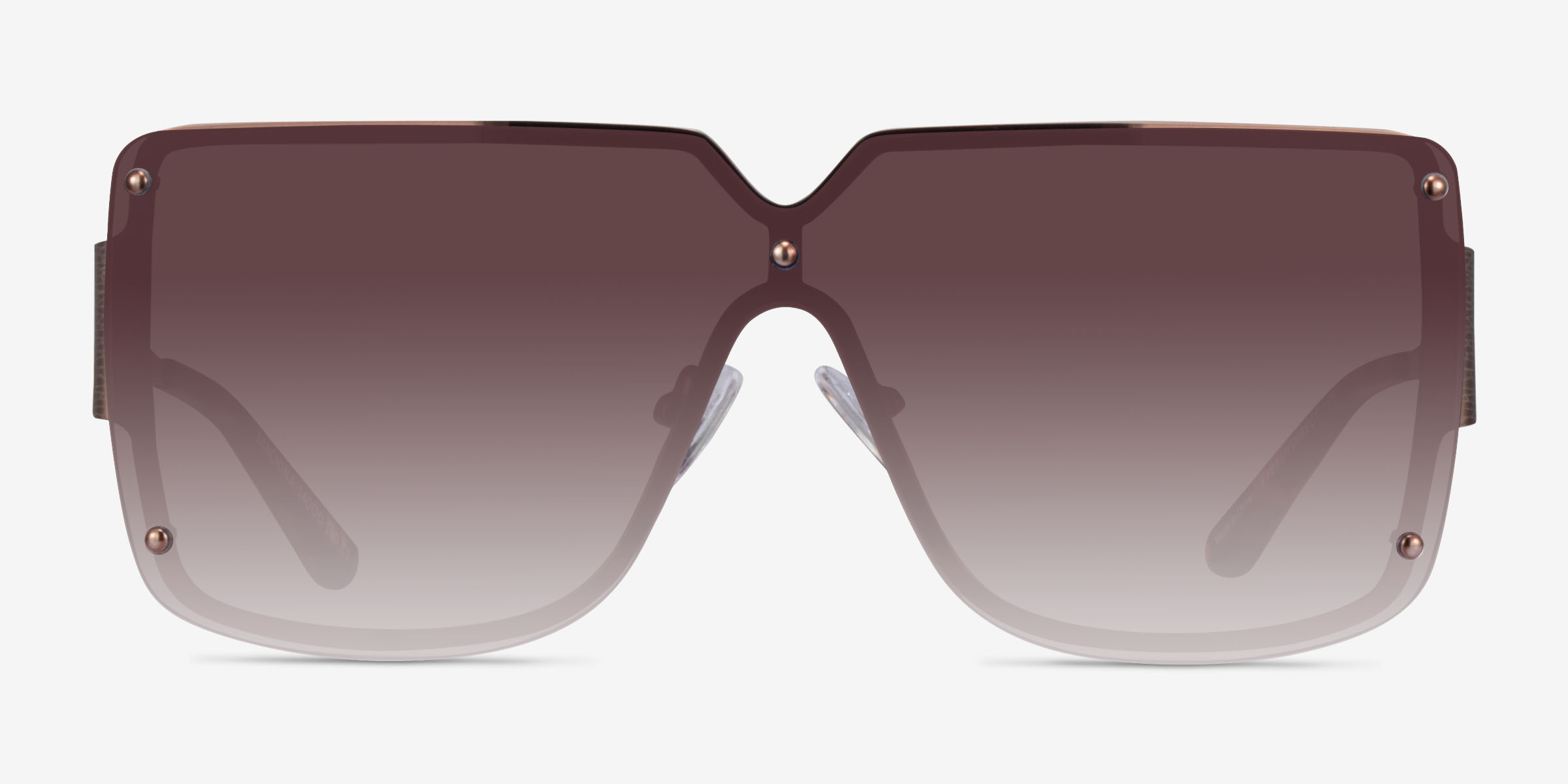 Machina Brown MétalSoleil de Lunette de vue d'EyeBuyDirect, Vue de Face