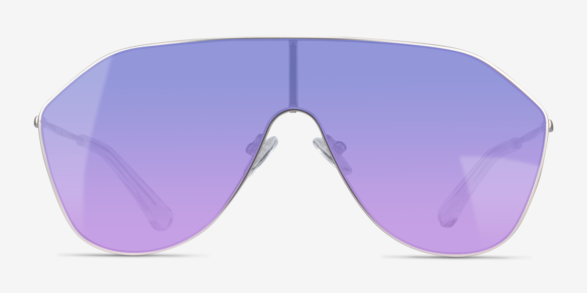 Infinite Matte Silver MétalSoleil de Lunette de vue d'EyeBuyDirect, Vue de Face