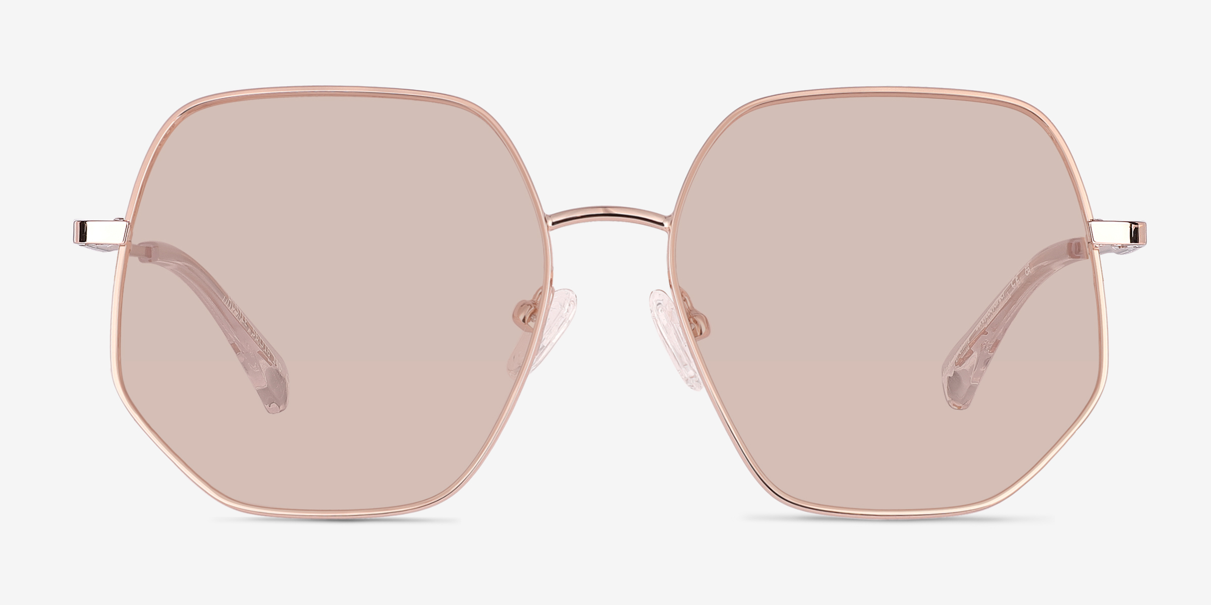 Hustle Or rose MétalSoleil de Lunette de vue d'EyeBuyDirect, Vue de Face