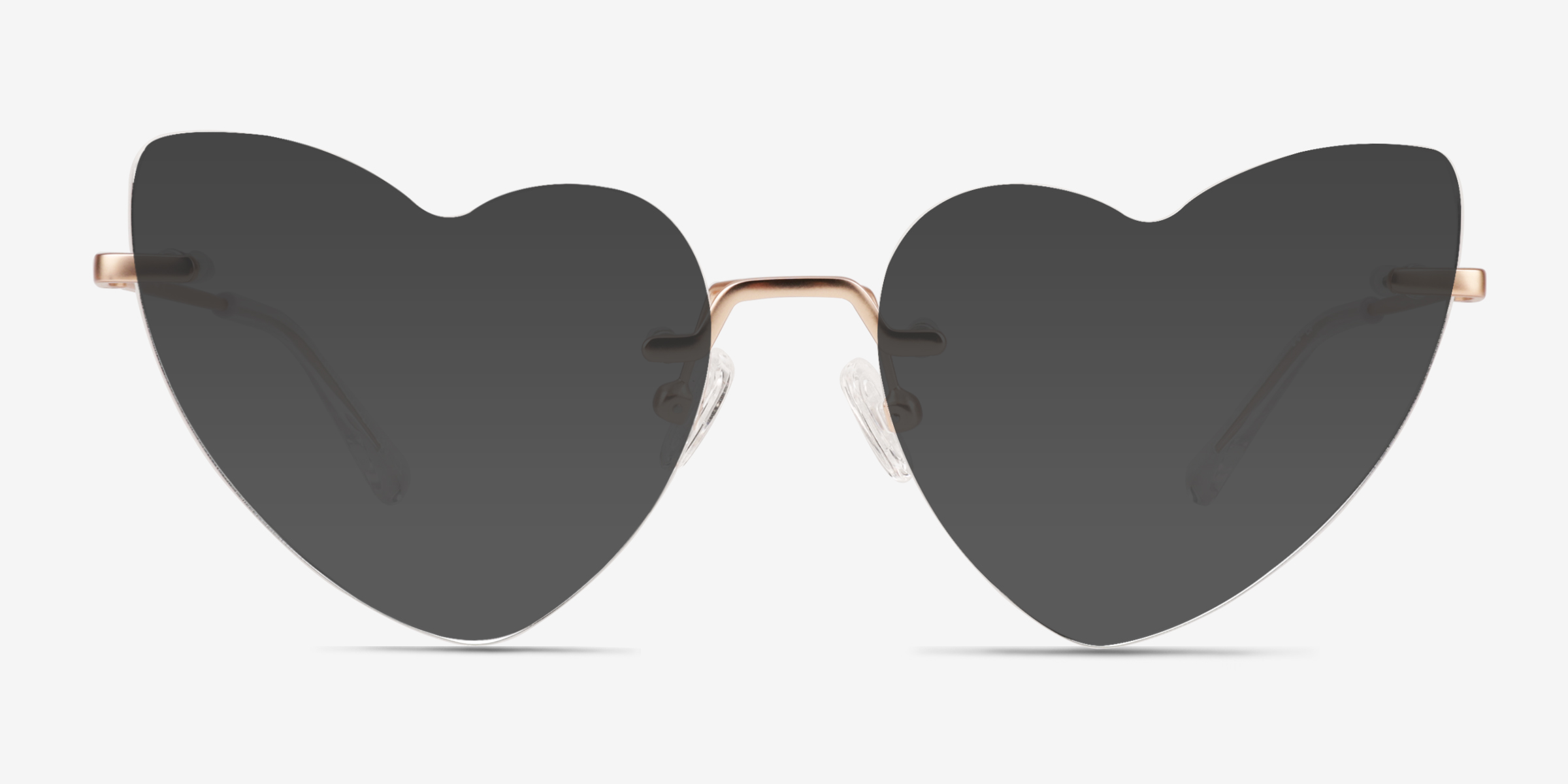 Priya Matte Rose Gold MétalSoleil de Lunette de vue d'EyeBuyDirect, Vue de Face