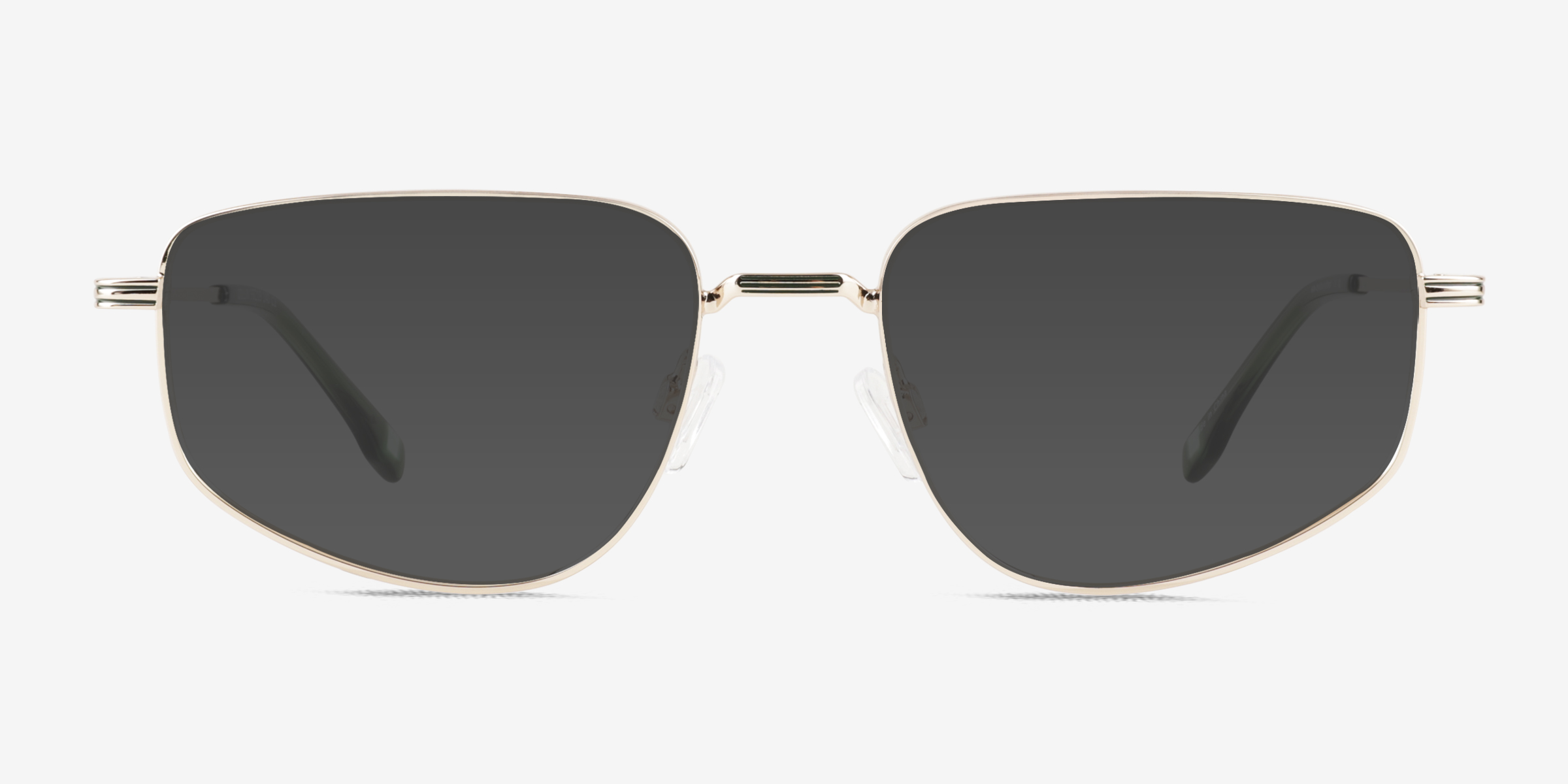 Collin Doré MétalSoleil de Lunette de vue d'EyeBuyDirect, Vue de Face