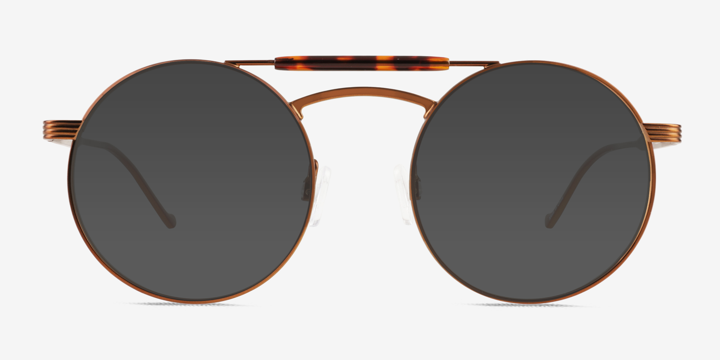 Neve Tortoise Brown MétalSoleil de Lunette de vue d'EyeBuyDirect, Vue de Face