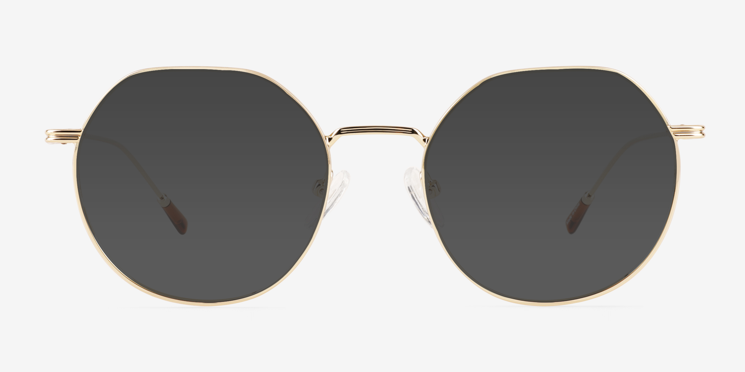 Steve Matte Gold MétalSoleil de Lunette de vue d'EyeBuyDirect, Vue de Face