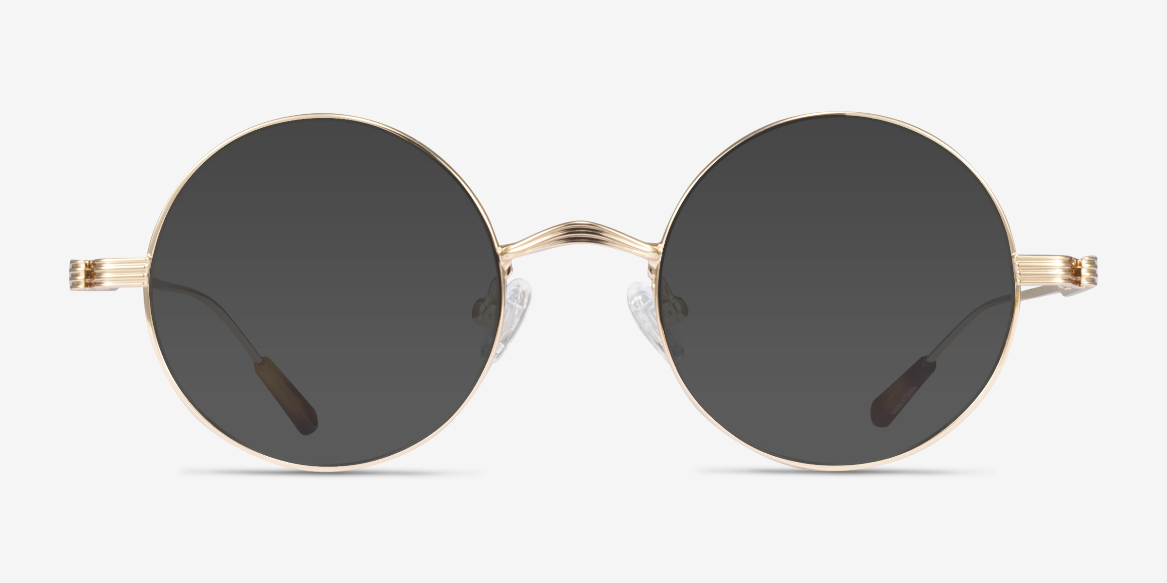 Davies Doré MétalSoleil de Lunette de vue d'EyeBuyDirect, Vue de Face