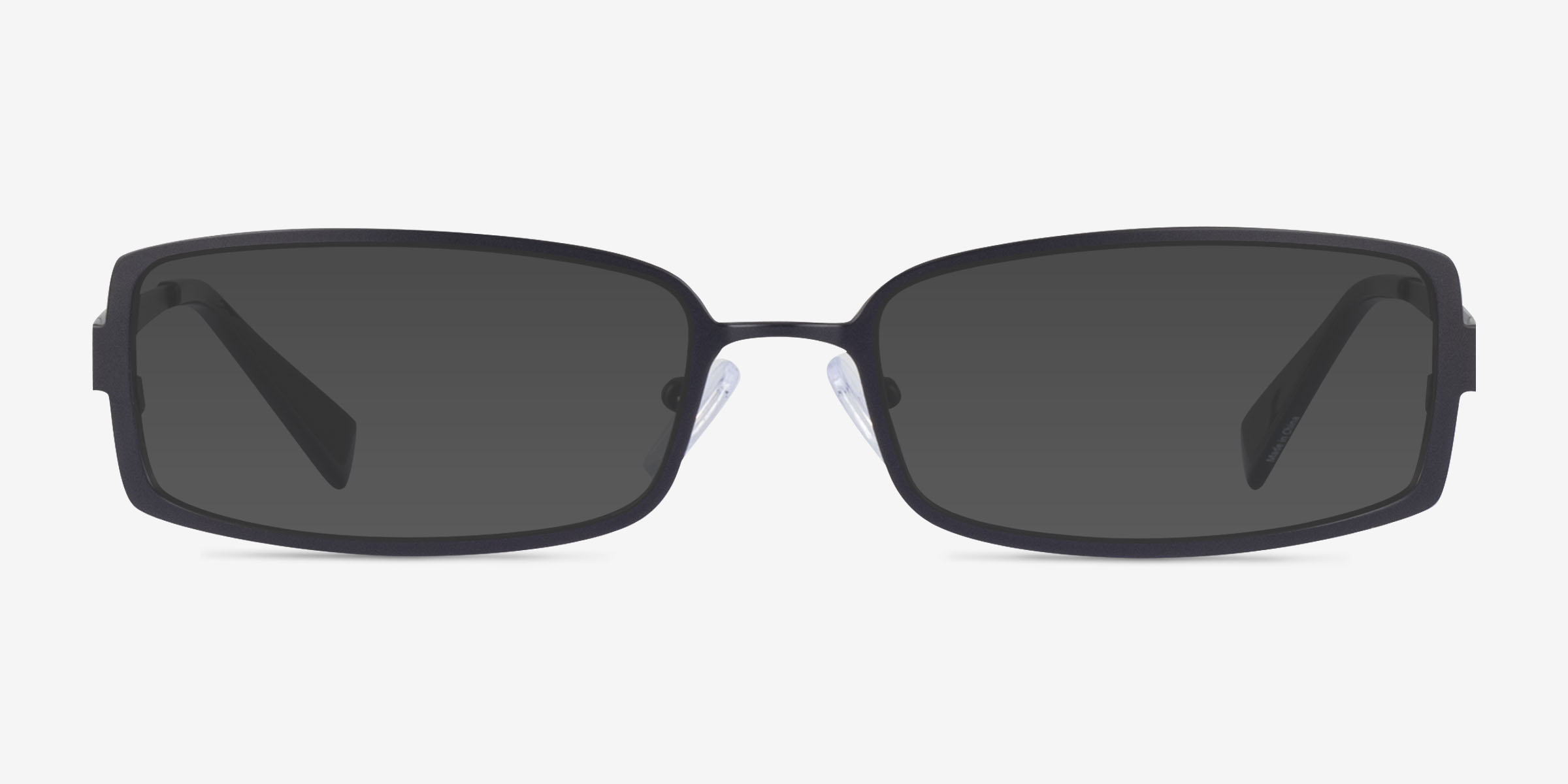 Quanta Noir MétalSoleil de Lunette de vue d'EyeBuyDirect, Vue de Face