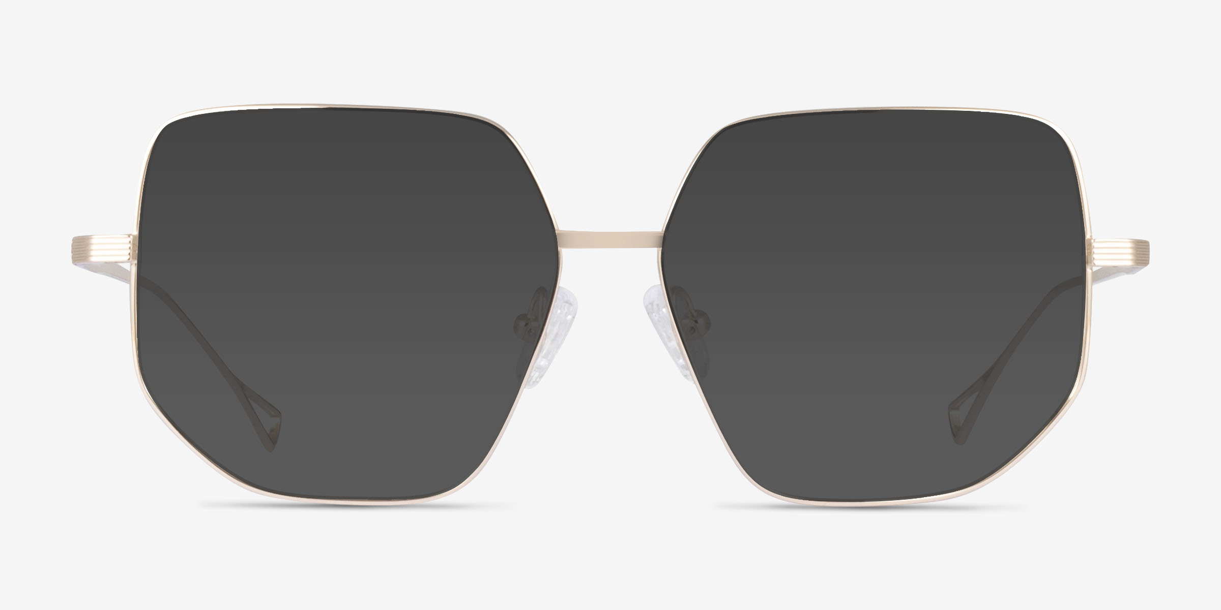 Ciri Doré TitaniumSoleil de Lunette de vue d'EyeBuyDirect, Vue de Face