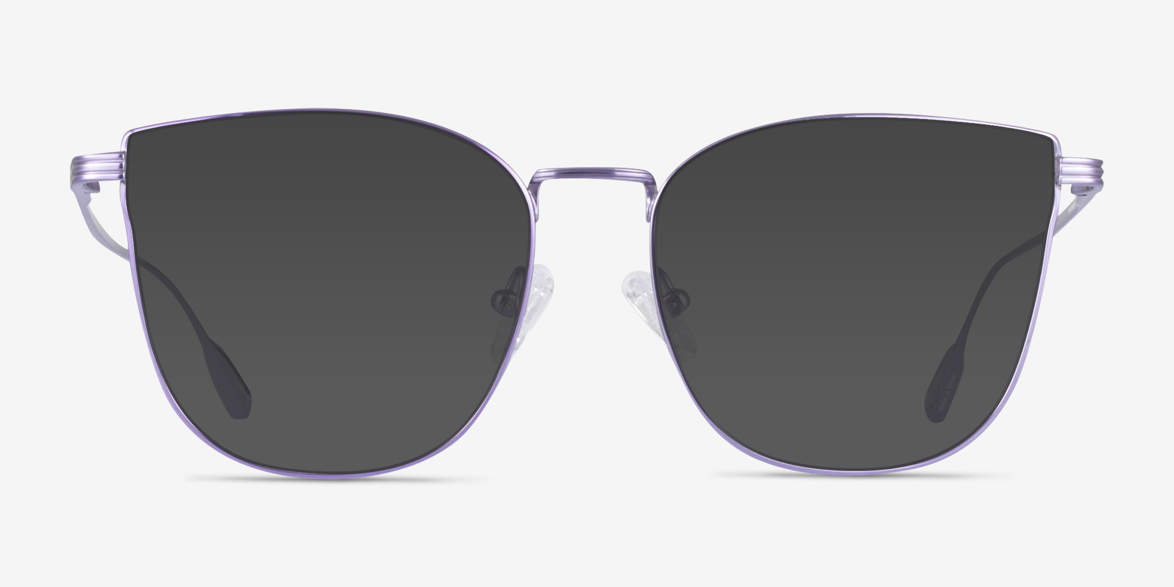 Pico Violet TitaniumSoleil de Lunette de vue d'EyeBuyDirect, Vue de Face