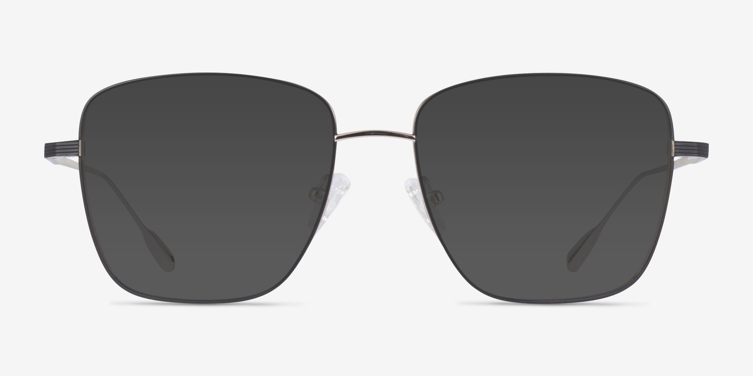 Soni Noir TitaniumSoleil de Lunette de vue d'EyeBuyDirect, Vue de Face