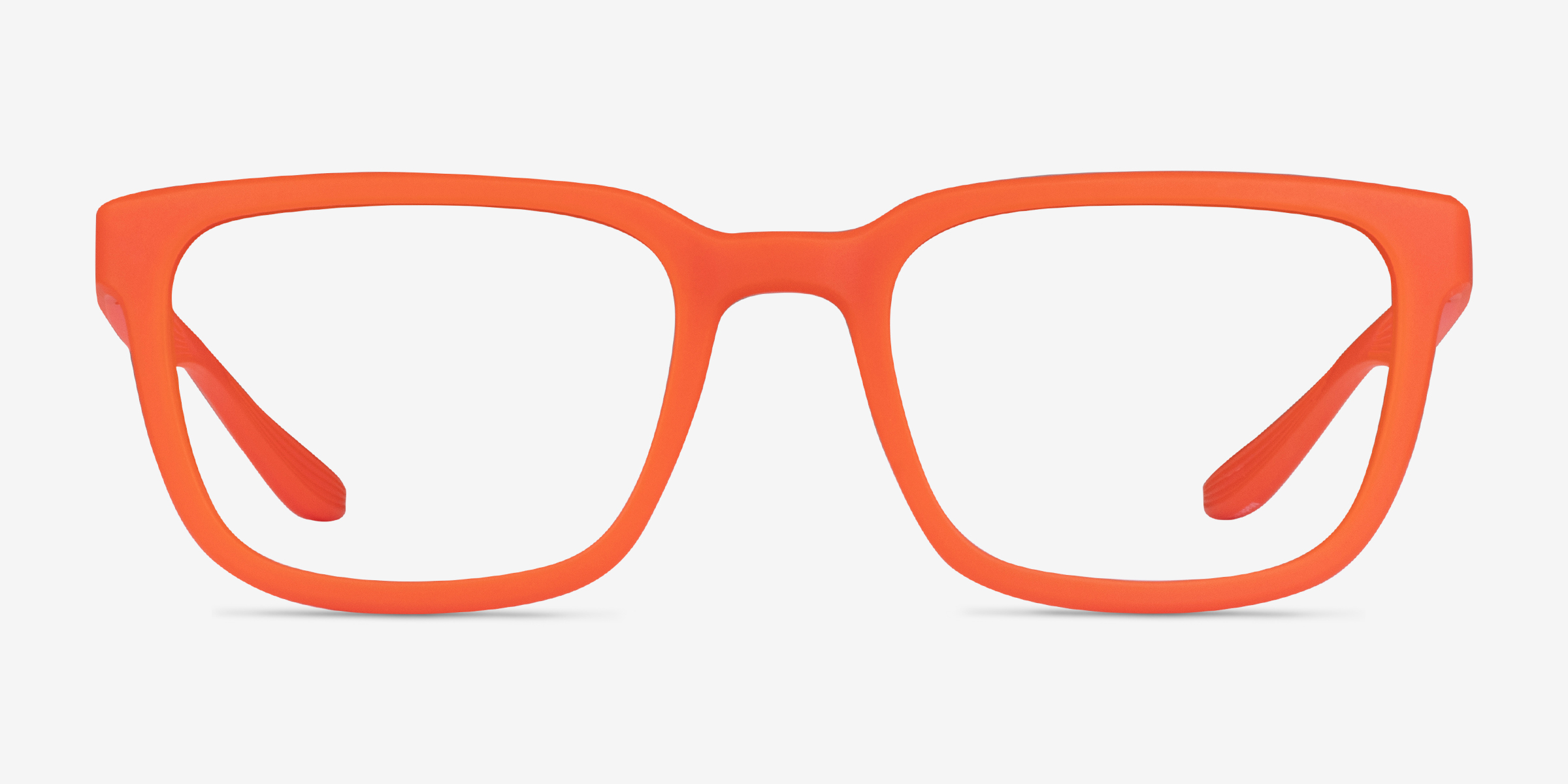 Fast Matte Orange PlastiqueMontures de lunettes de vue d'EyeBuyDirect, Vue de Face