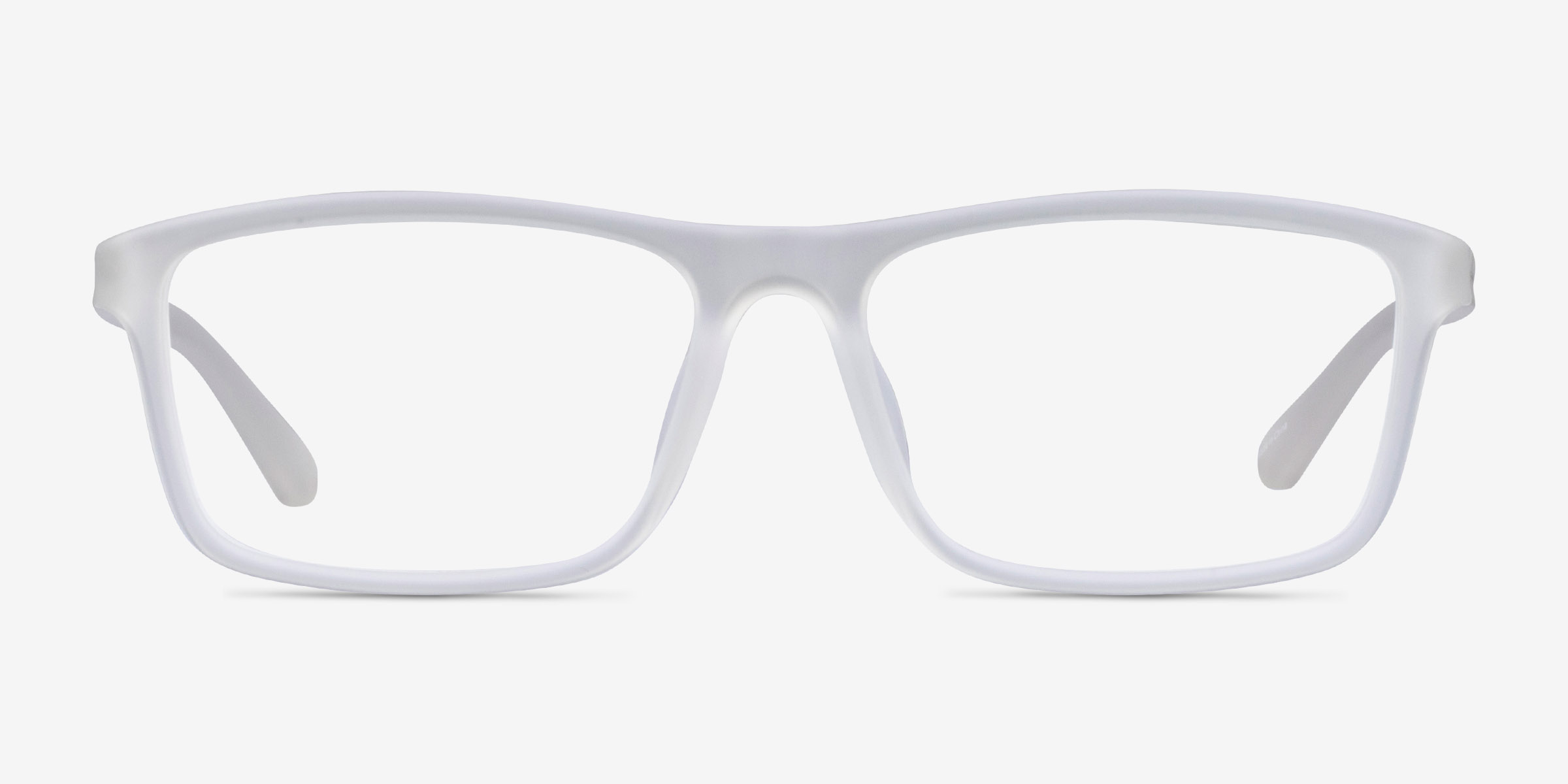 Team Matte Clear PlastiqueMontures de lunettes de vue d'EyeBuyDirect, Vue de Face