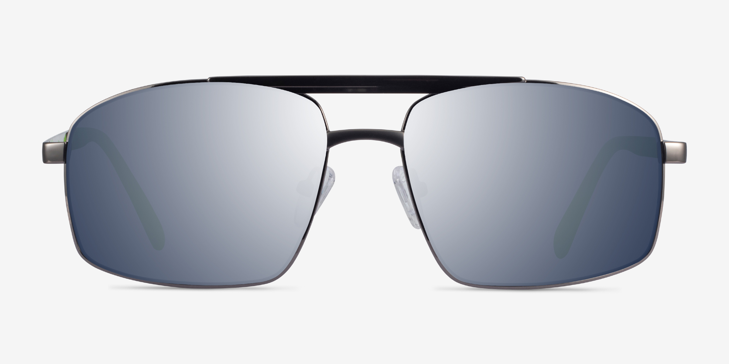 Punt Gunmetal Green MétalSoleil de Lunette de vue d'EyeBuyDirect, Vue de Face