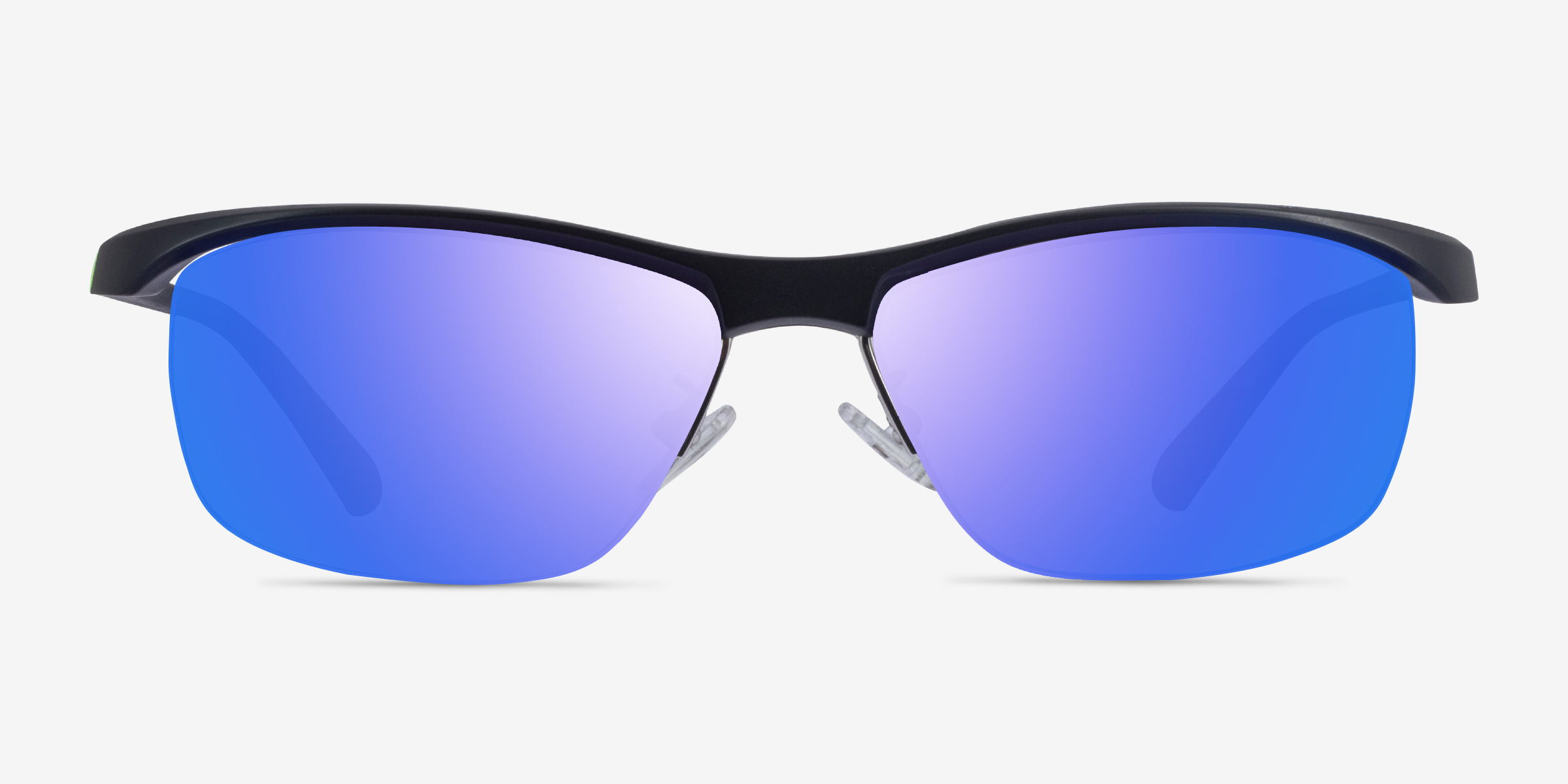 Yard Matte Black PlastiqueSoleil de Lunette de vue d'EyeBuyDirect, Vue de Face