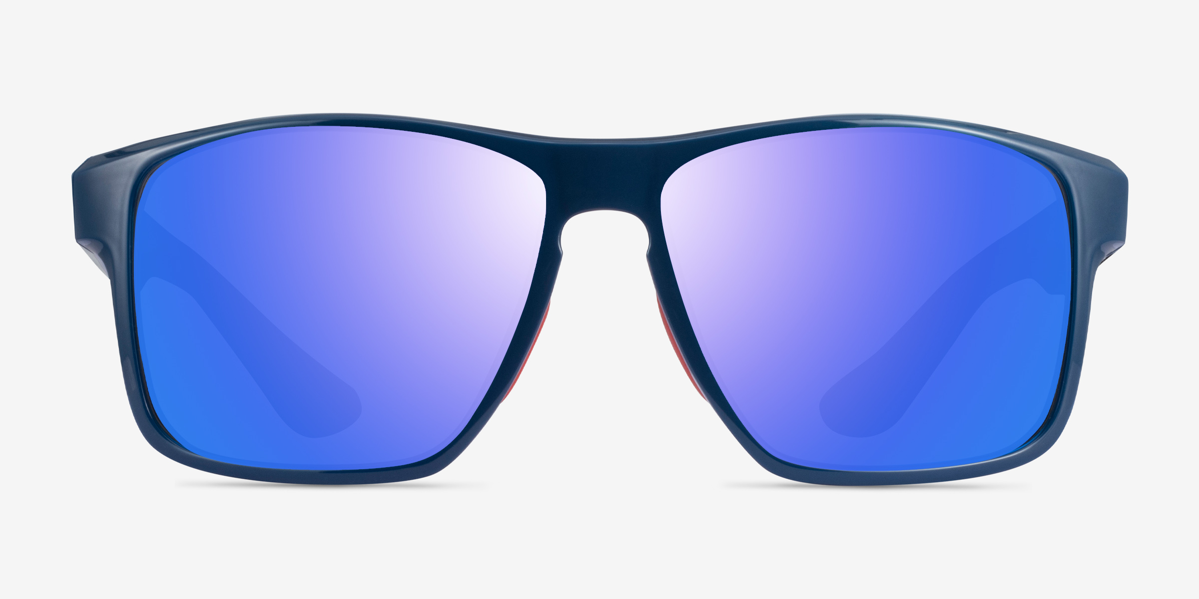 Running Blue Red PlastiqueSoleil de Lunette de vue d'EyeBuyDirect, Vue de Face