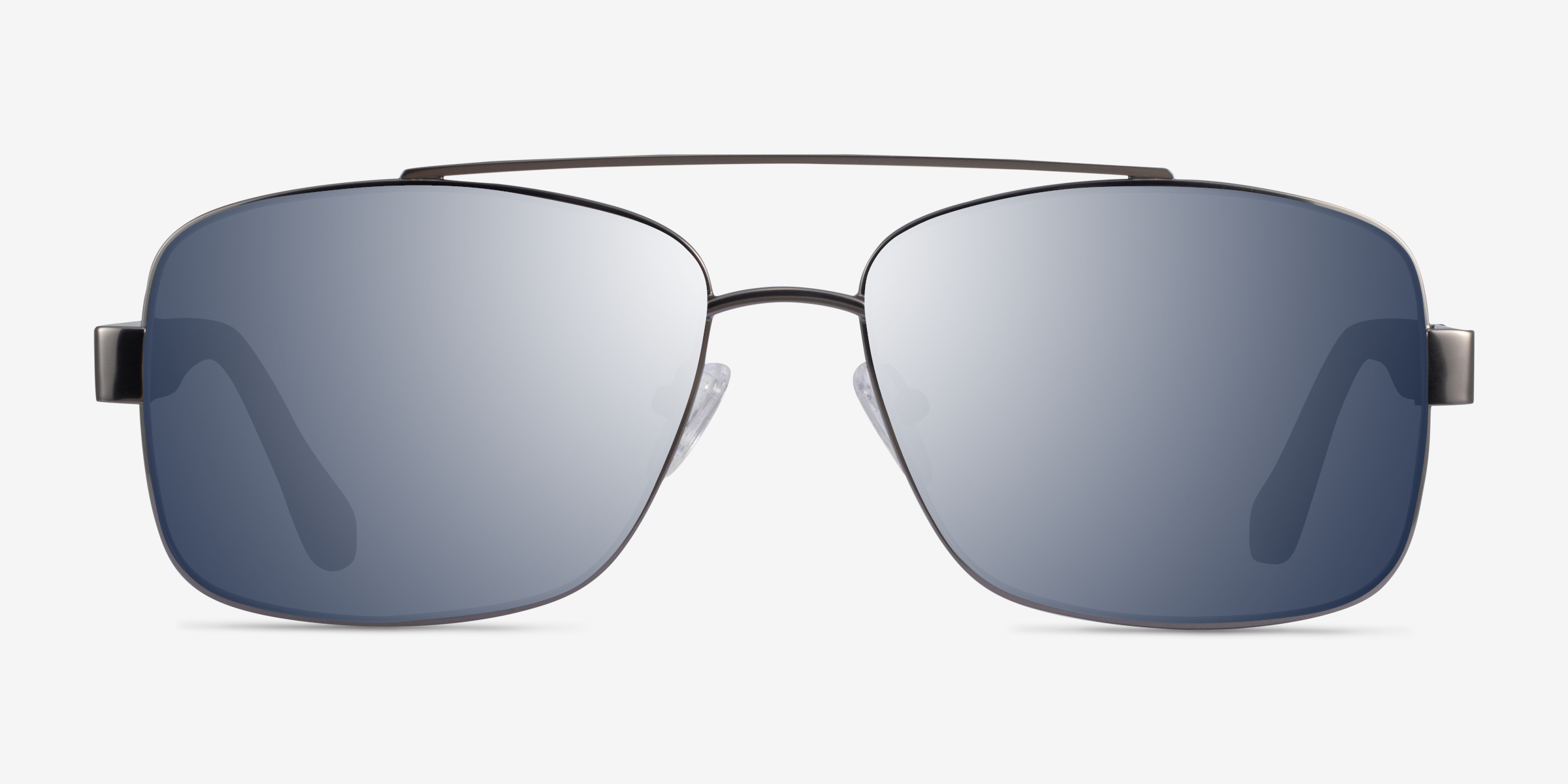 Center Gunmetal Black MétalSoleil de Lunette de vue d'EyeBuyDirect, Vue de Face