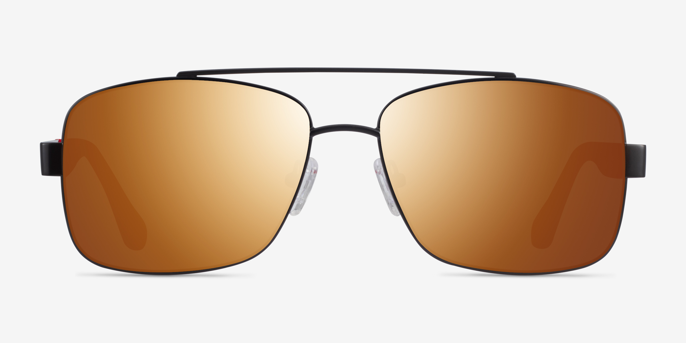 Center Black Red MétalSoleil de Lunette de vue d'EyeBuyDirect, Vue de Face