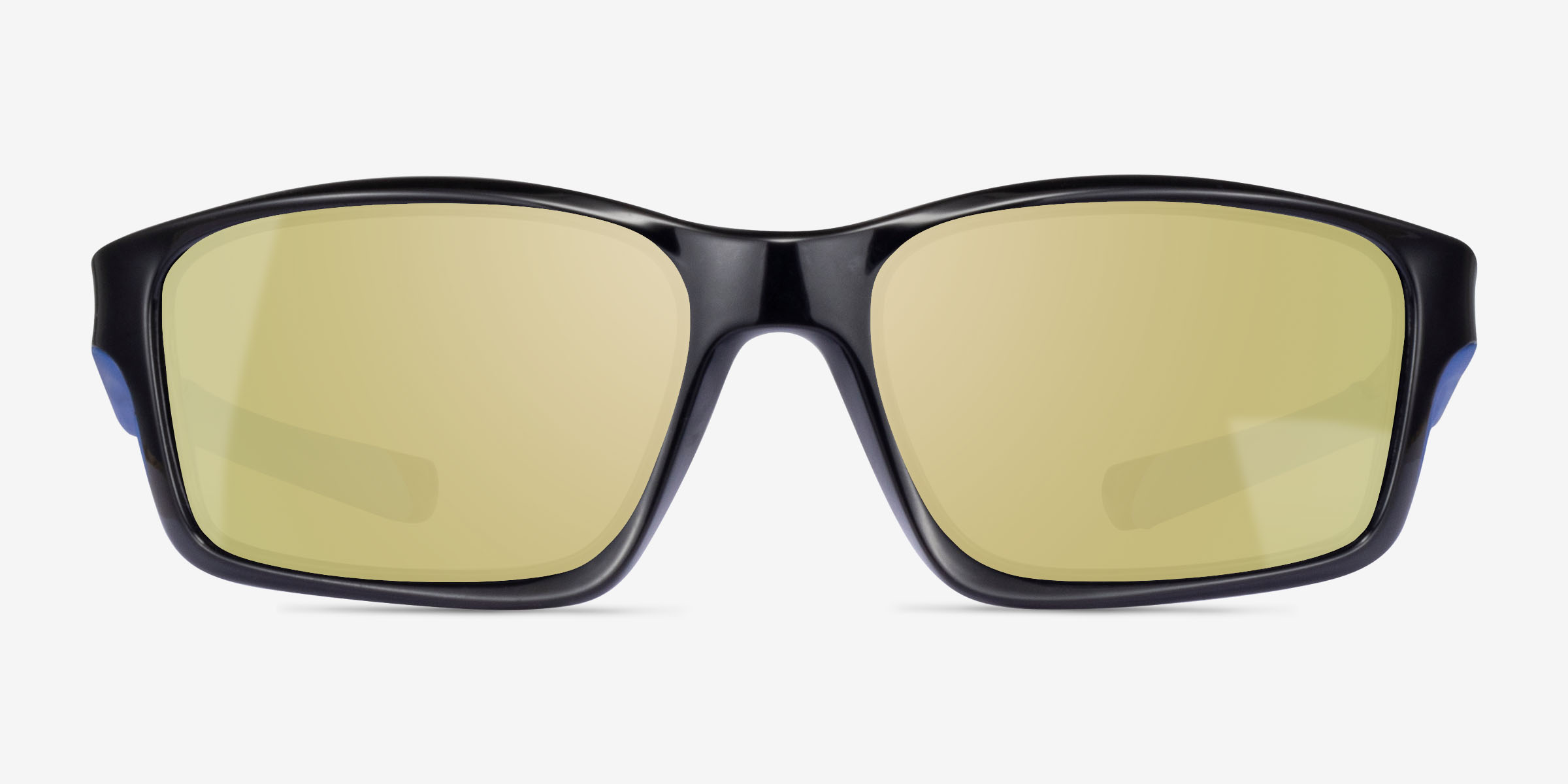 Cycle Black Blue PlastiqueSoleil de Lunette de vue d'EyeBuyDirect, Vue de Face