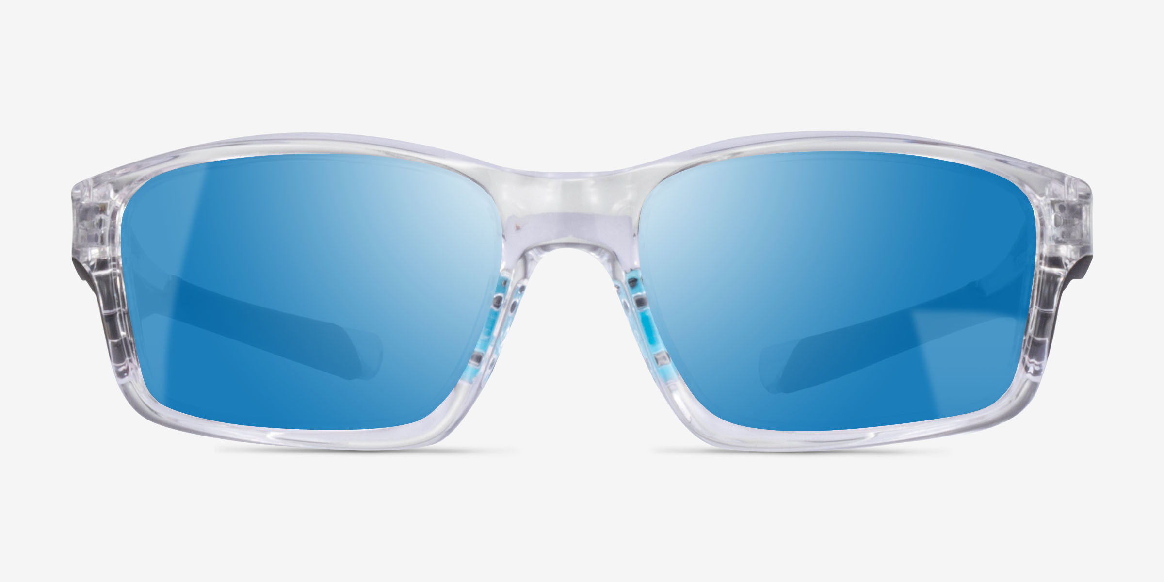 Cycle Clear Black PlastiqueSoleil de Lunette de vue d'EyeBuyDirect, Vue de Face