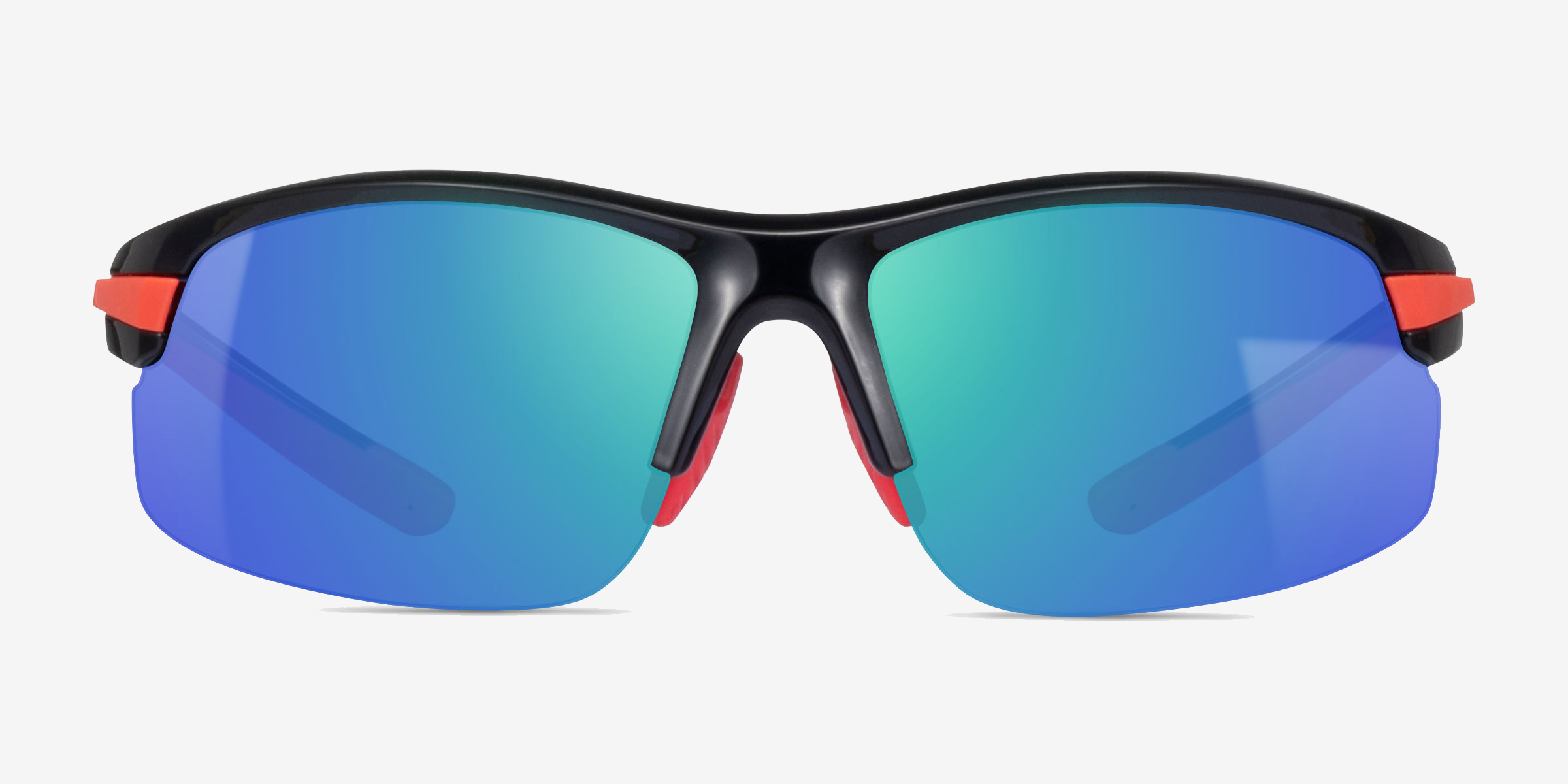 Match Black Red PlastiqueSoleil de Lunette de vue d'EyeBuyDirect, Vue de Face