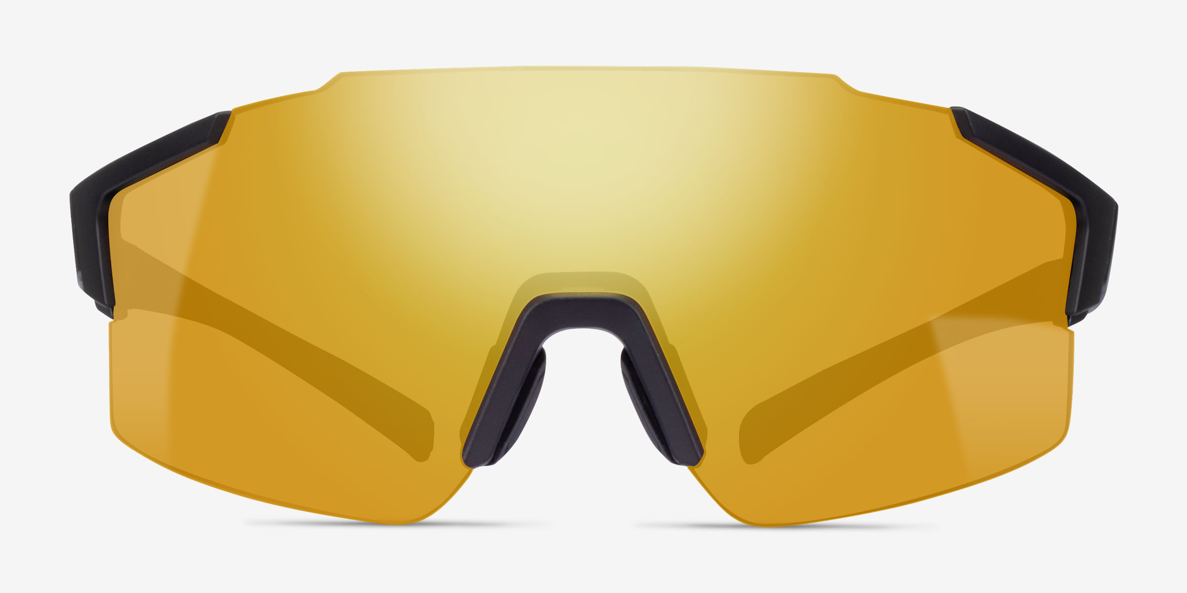 Combat Noir PlastiqueSoleil de Lunette de vue d'EyeBuyDirect, Vue de Face