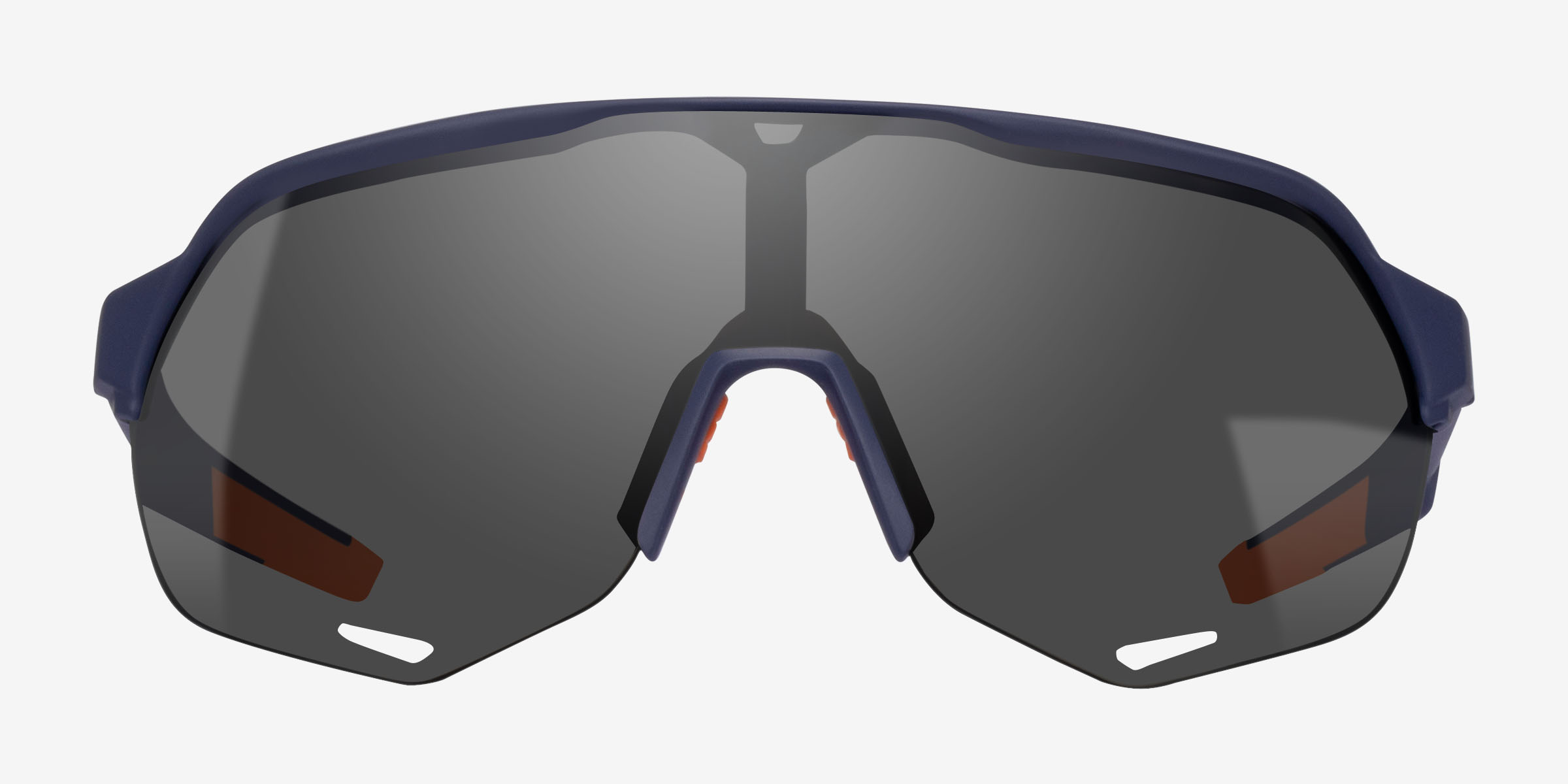 Vert Matte Navy Orange PlastiqueSoleil de Lunette de vue d'EyeBuyDirect, Vue de Face