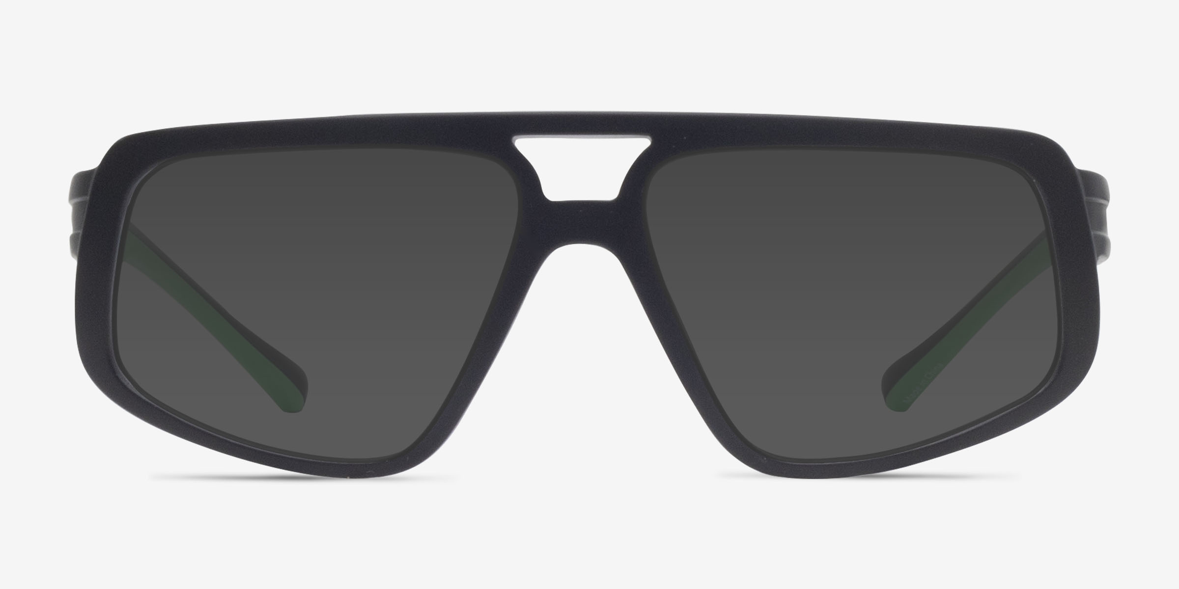 Rodgers Noir PlastiqueSoleil de Lunette de vue d'EyeBuyDirect, Vue de Face