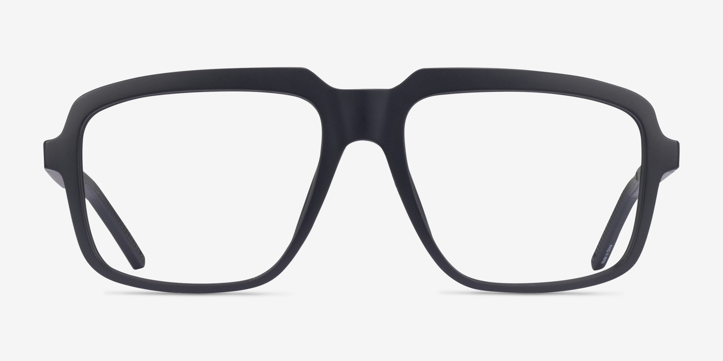 Spears Noir PlastiqueMontures de lunettes de vue d'EyeBuyDirect, Vue de Face