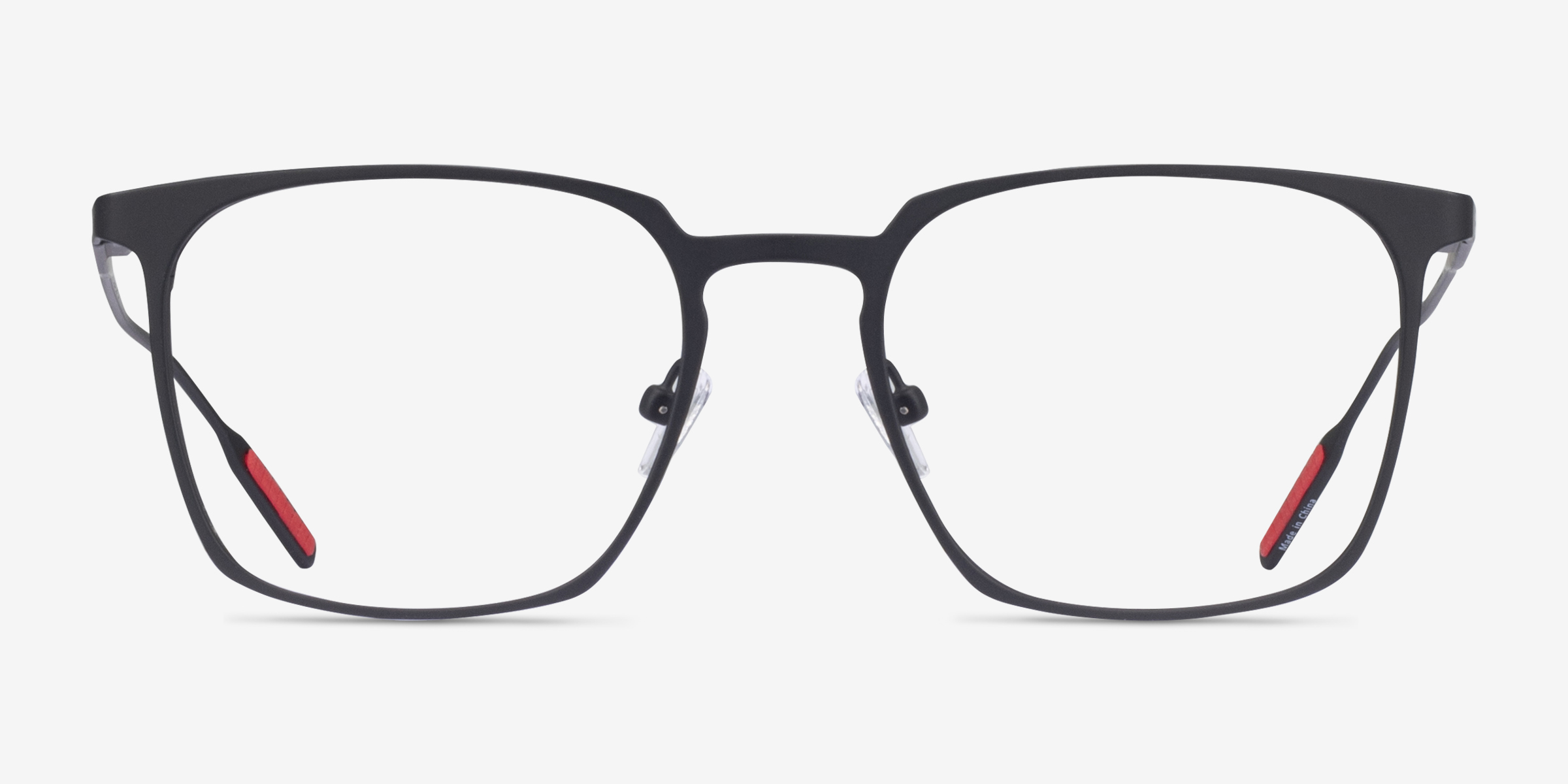 Williams Noir MétalMontures de lunettes de vue d'EyeBuyDirect, Vue de Face