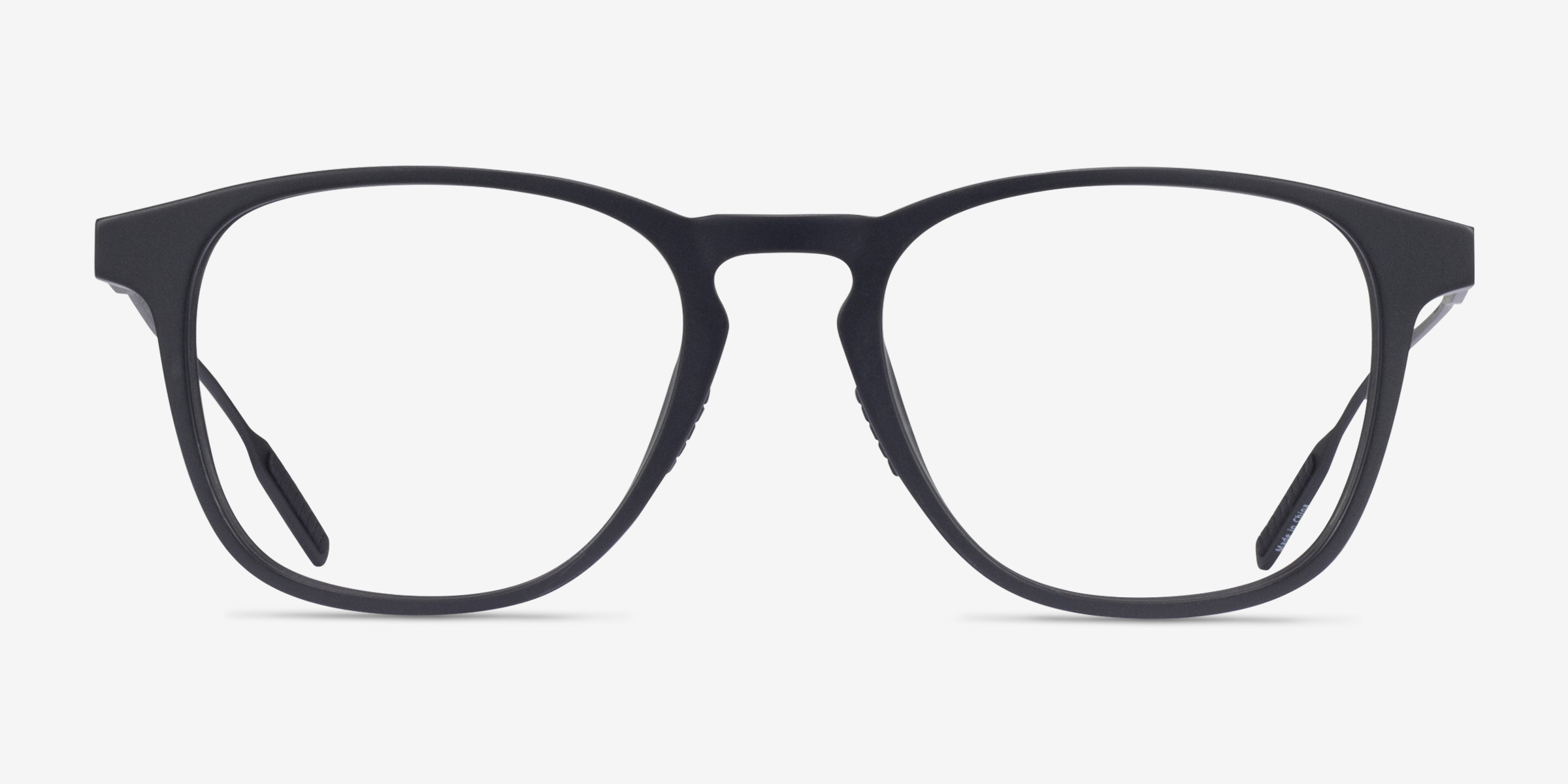 Smith Noir MétalMontures de lunettes de vue d'EyeBuyDirect, Vue de Face