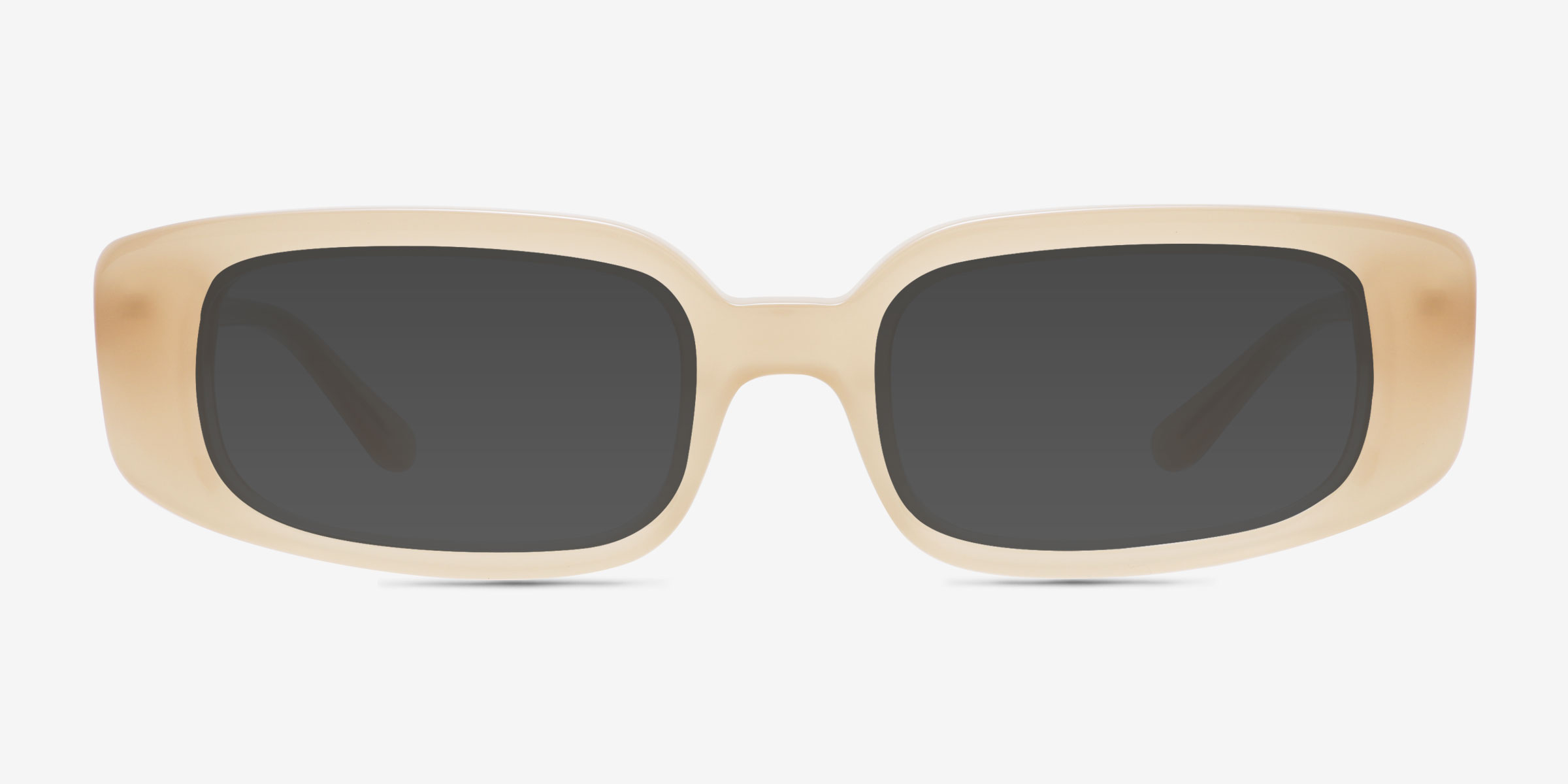 Hart Brun AcétateSoleil de Lunette de vue d'EyeBuyDirect, Vue de Face