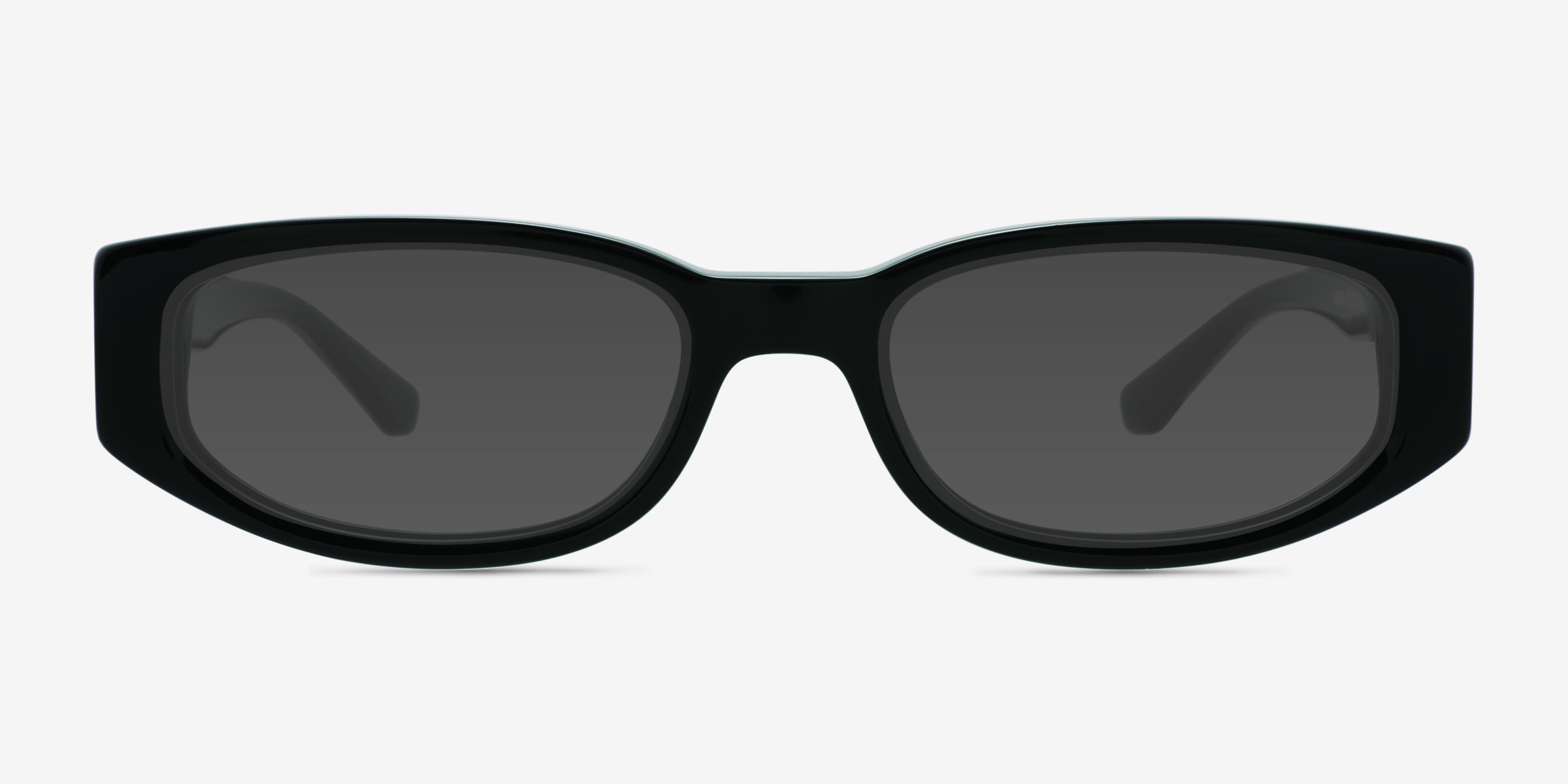 Scott Noir AcétateSoleil de Lunette de vue d'EyeBuyDirect, Vue de Face