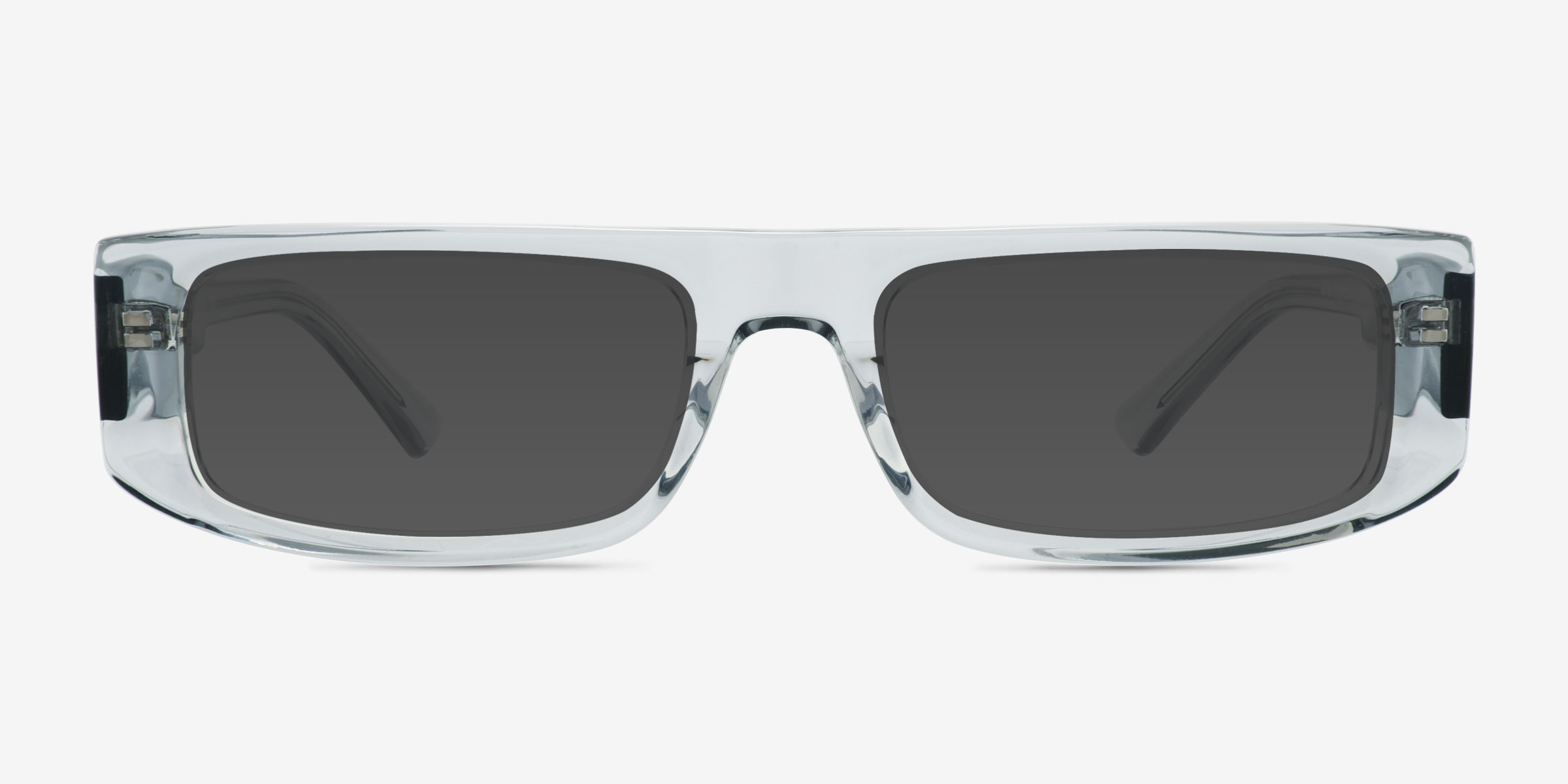 Evert Gris AcétateSoleil de Lunette de vue d'EyeBuyDirect, Vue de Face