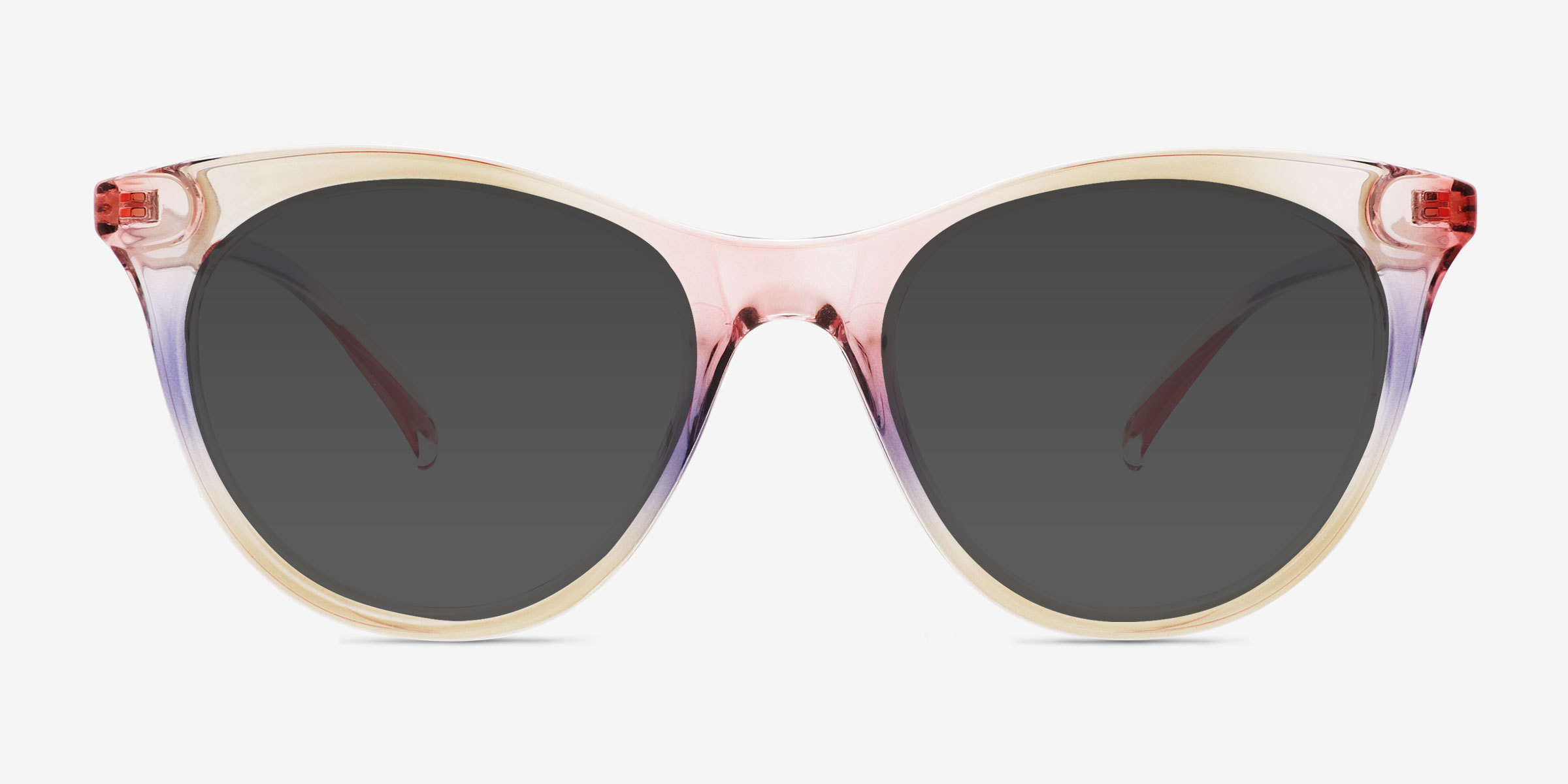 Cartel Rainbow Pink PlastiqueSoleil de Lunette de vue d'EyeBuyDirect, Vue de Face