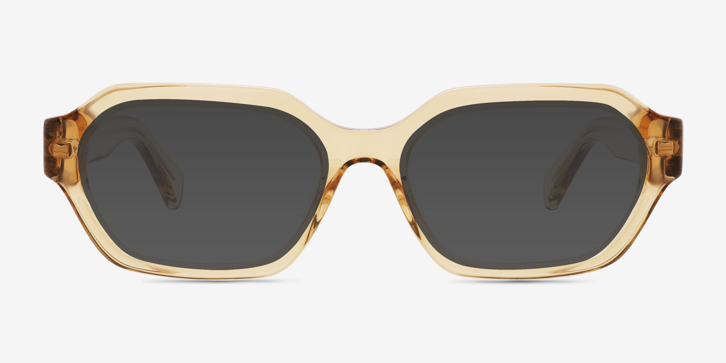 Collins Jaune AcétateSoleil de Lunette de vue d'EyeBuyDirect, Vue de Face