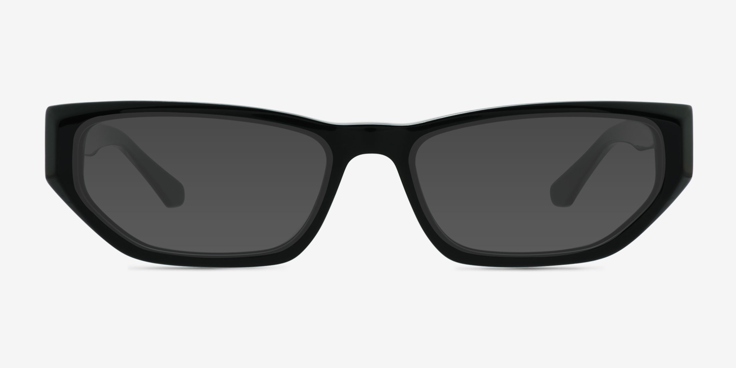 Price Noir AcétateSoleil de Lunette de vue d'EyeBuyDirect, Vue de Face